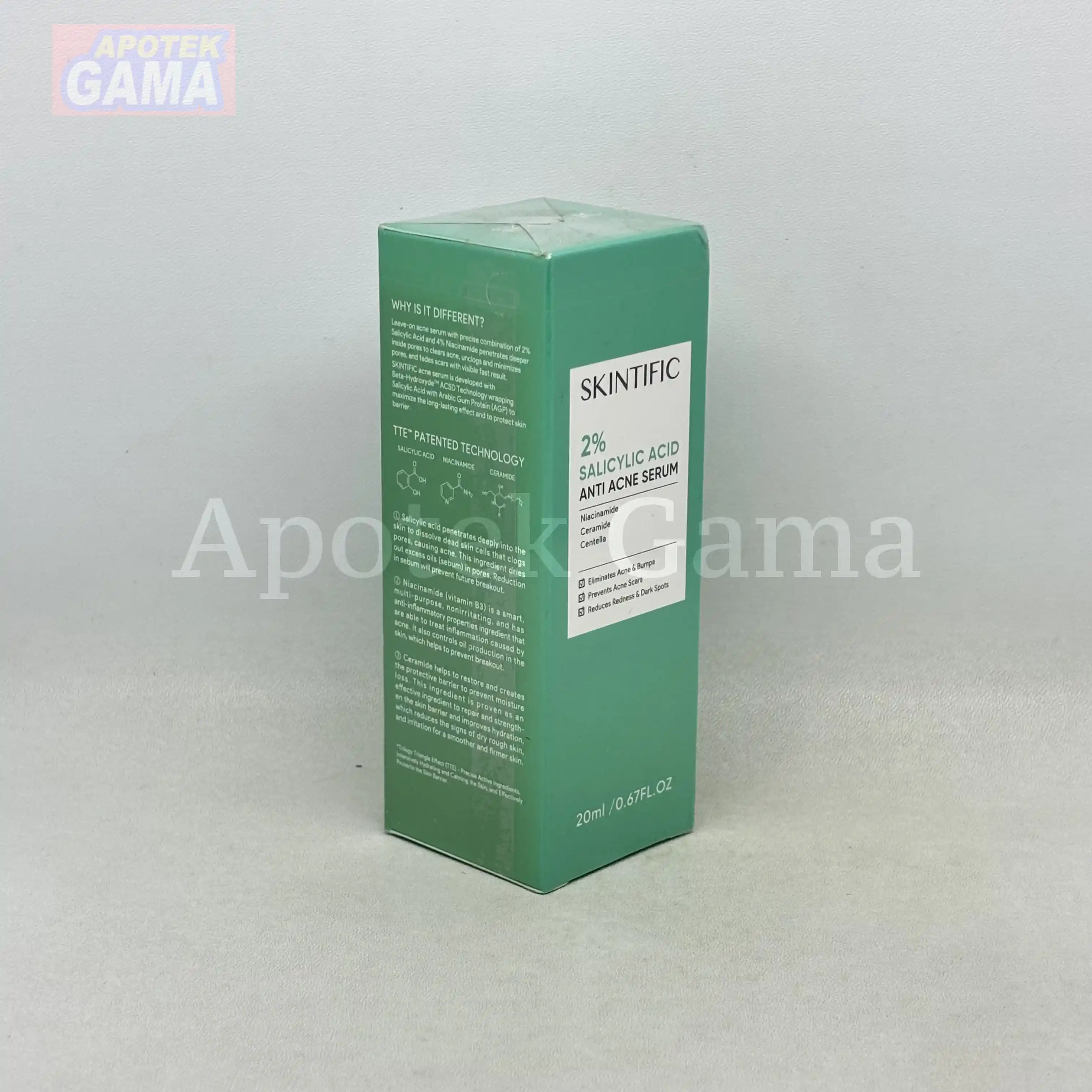 SKINTIFIC 2% SALICYLIC ACID ANTI ACNE SERUM 20ML