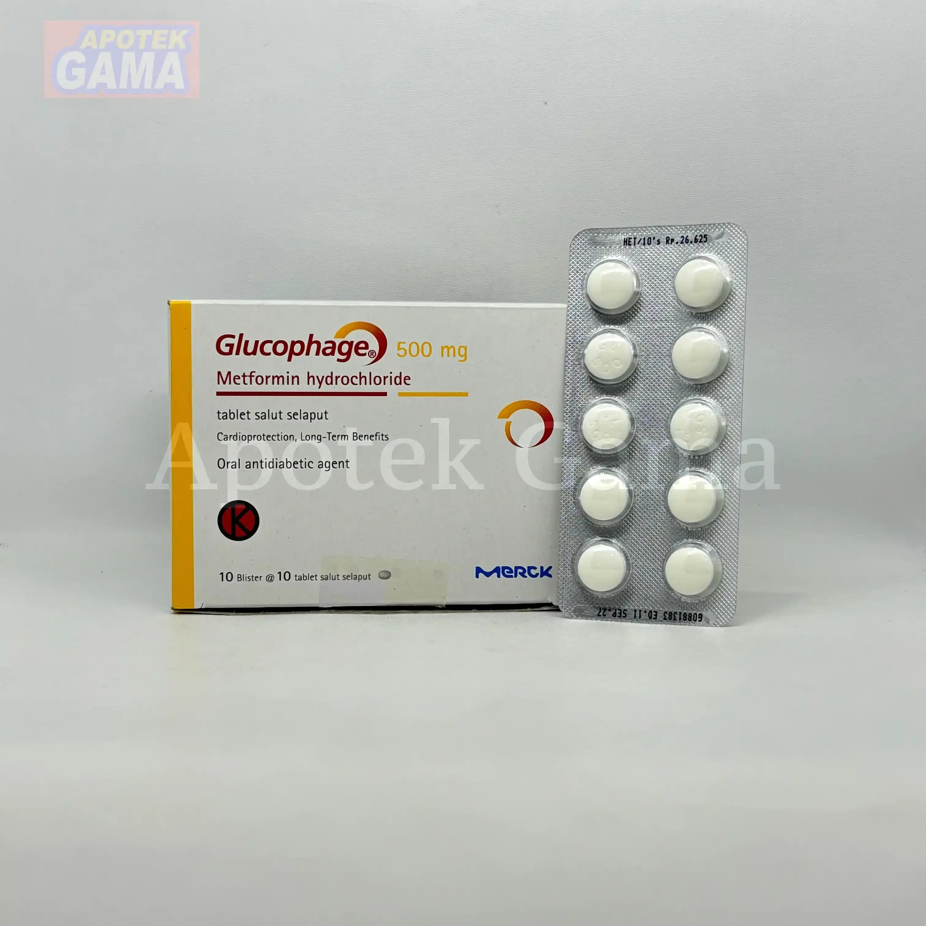 GLUCOPHAGE TAB 500 3