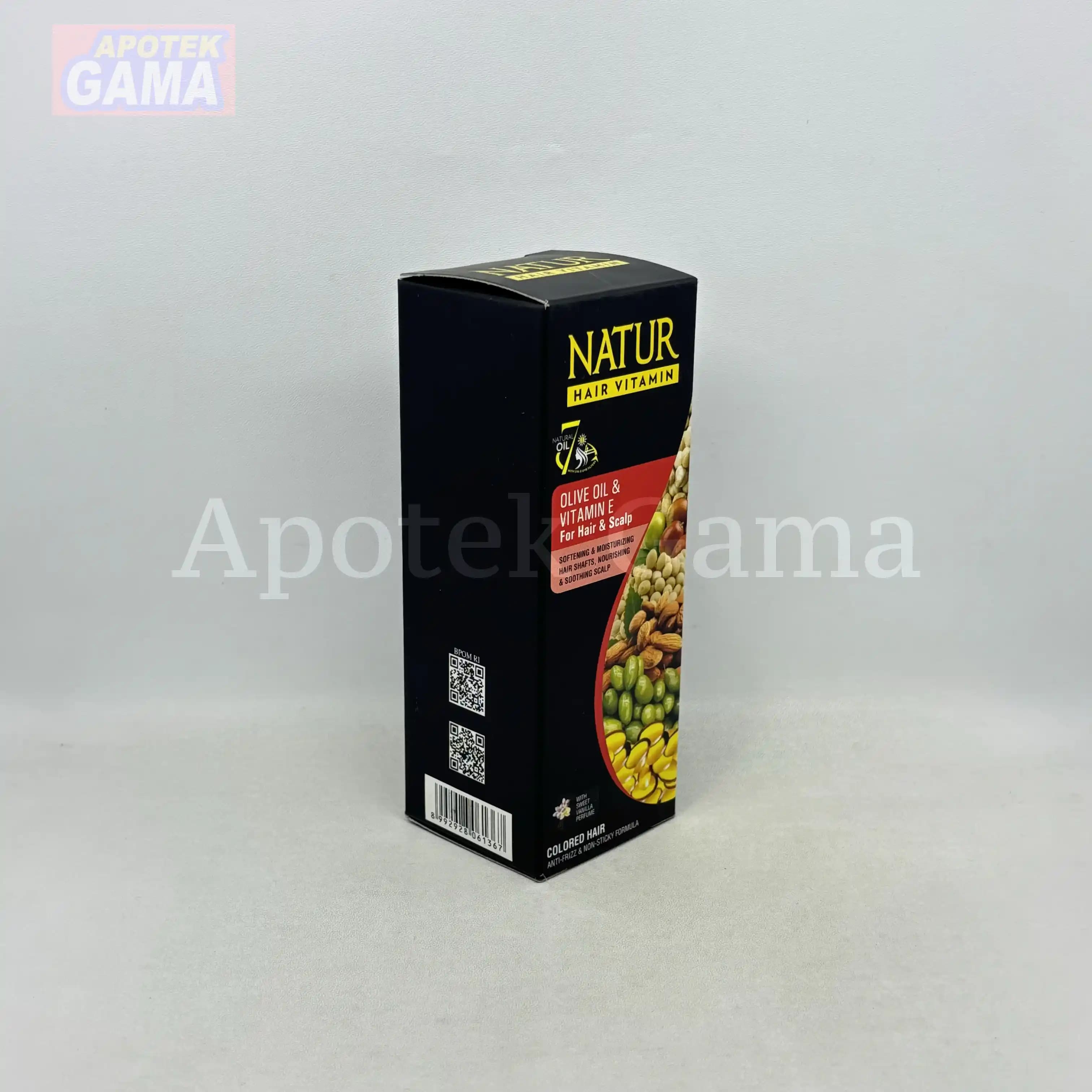 NATUR HAIR VITAMIN OLIVE OIL&VITAMIN E 80ML 4