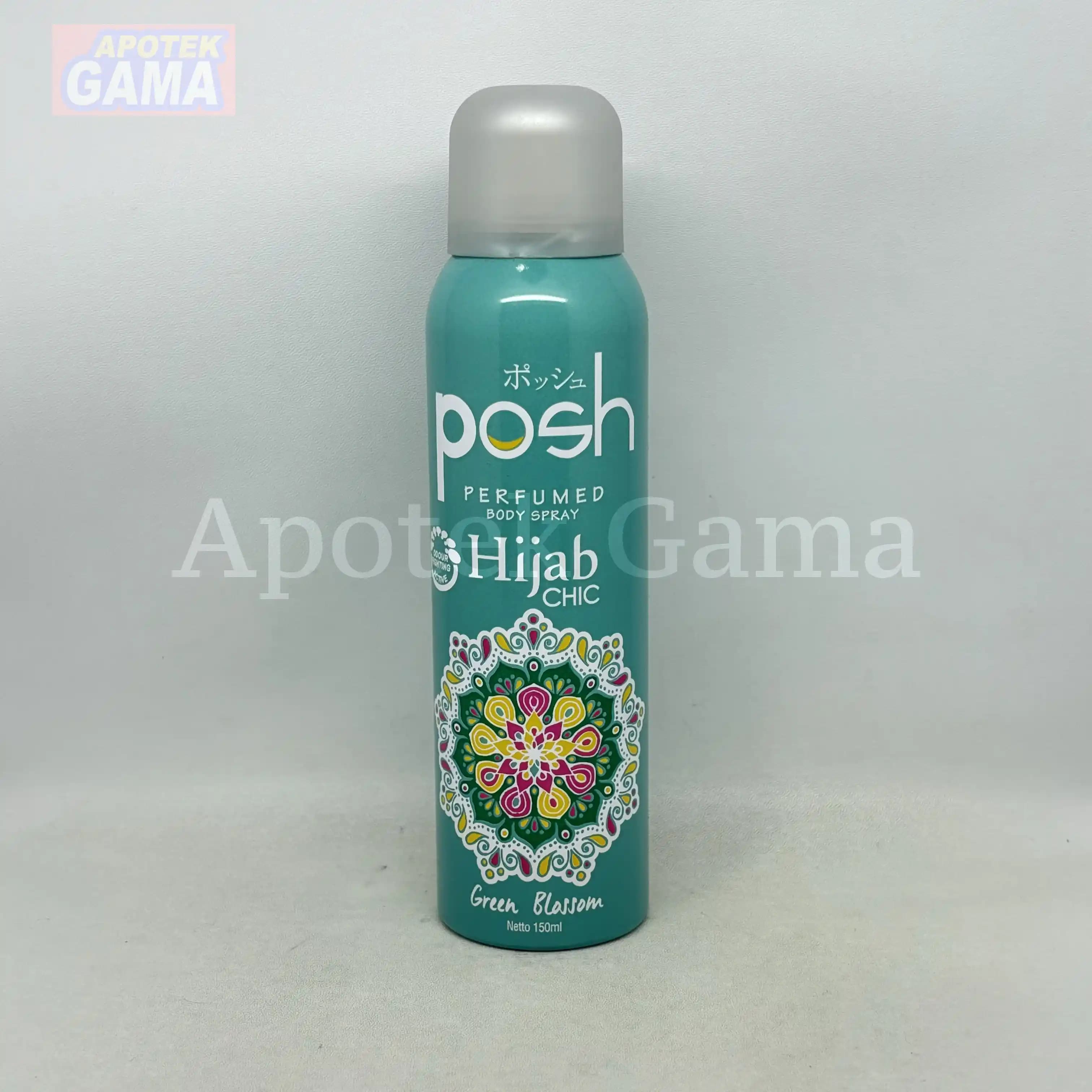 POSH PERFUMED BODY SPRAY HIJAB GREEN BLOSSOM 150ML 3