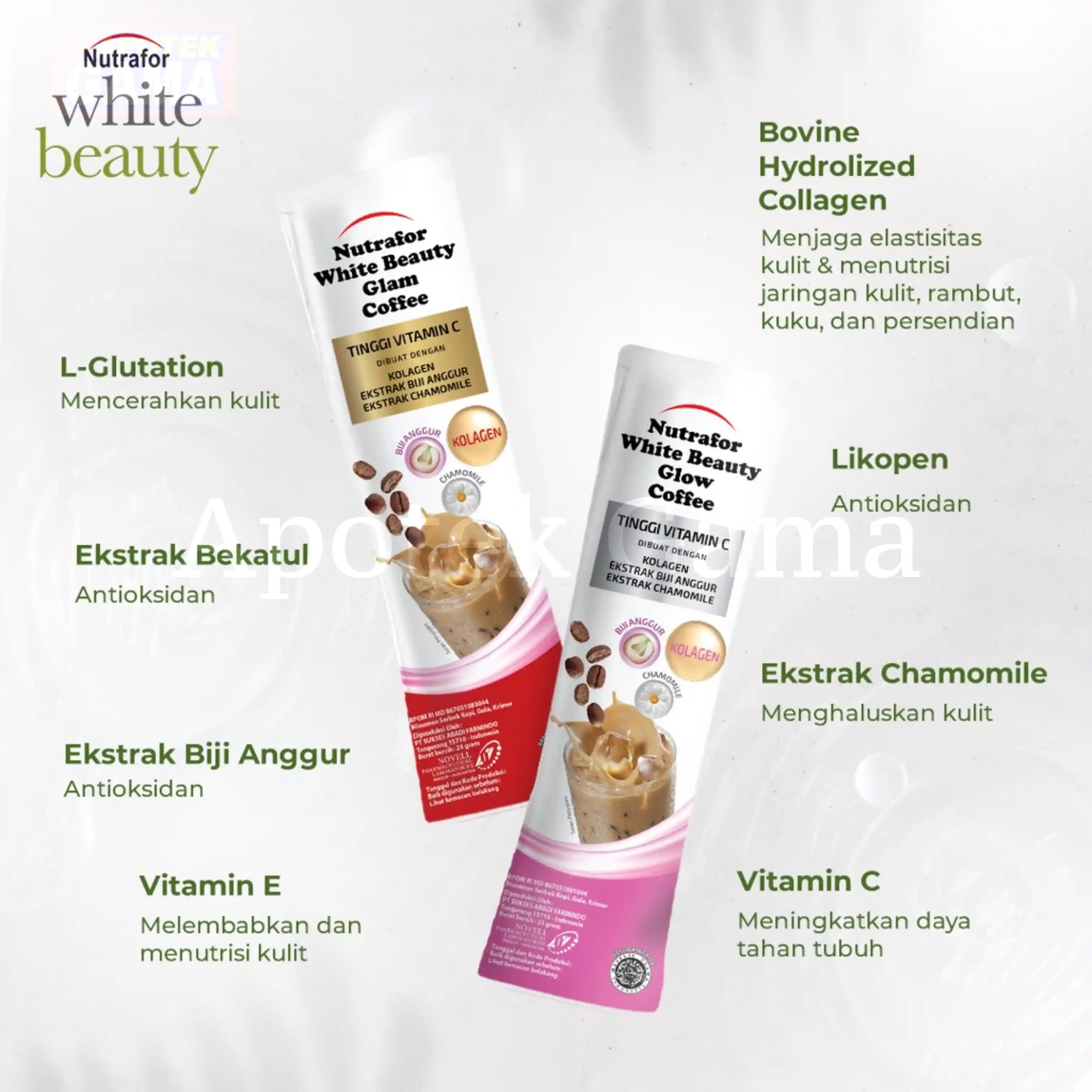 NUTRAFOR WHITE BEAUTY GLOW COFFE 25GR