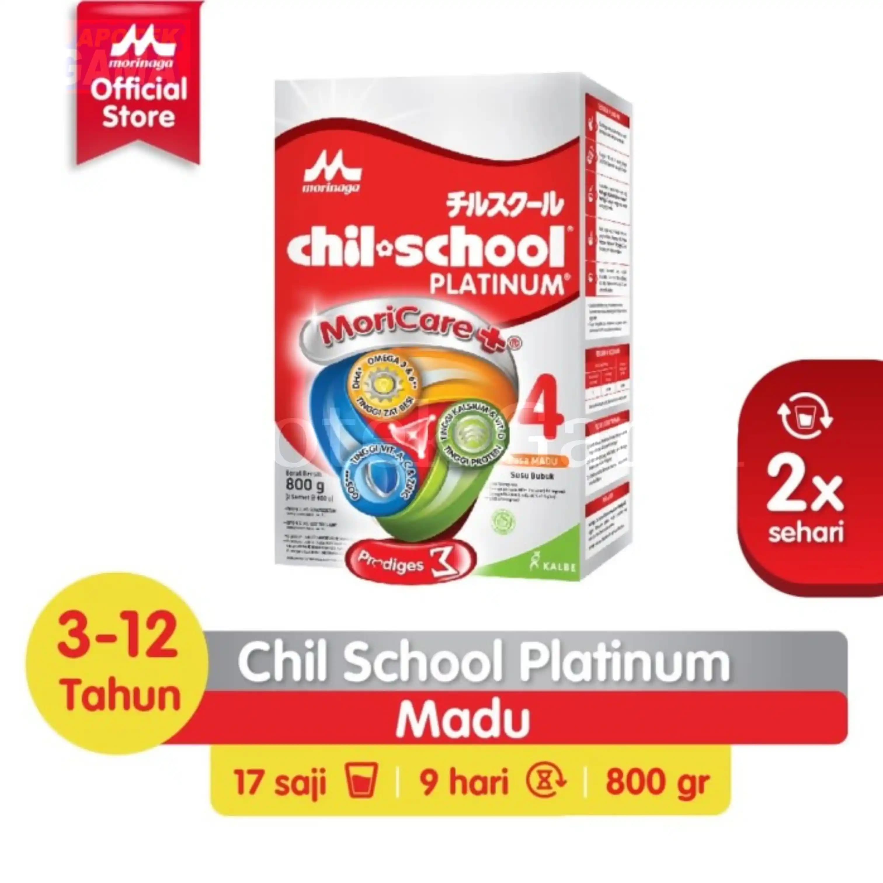 MORINAGA CHIL SCHOOL PLATINUM MADU 2 X 400 GR 2