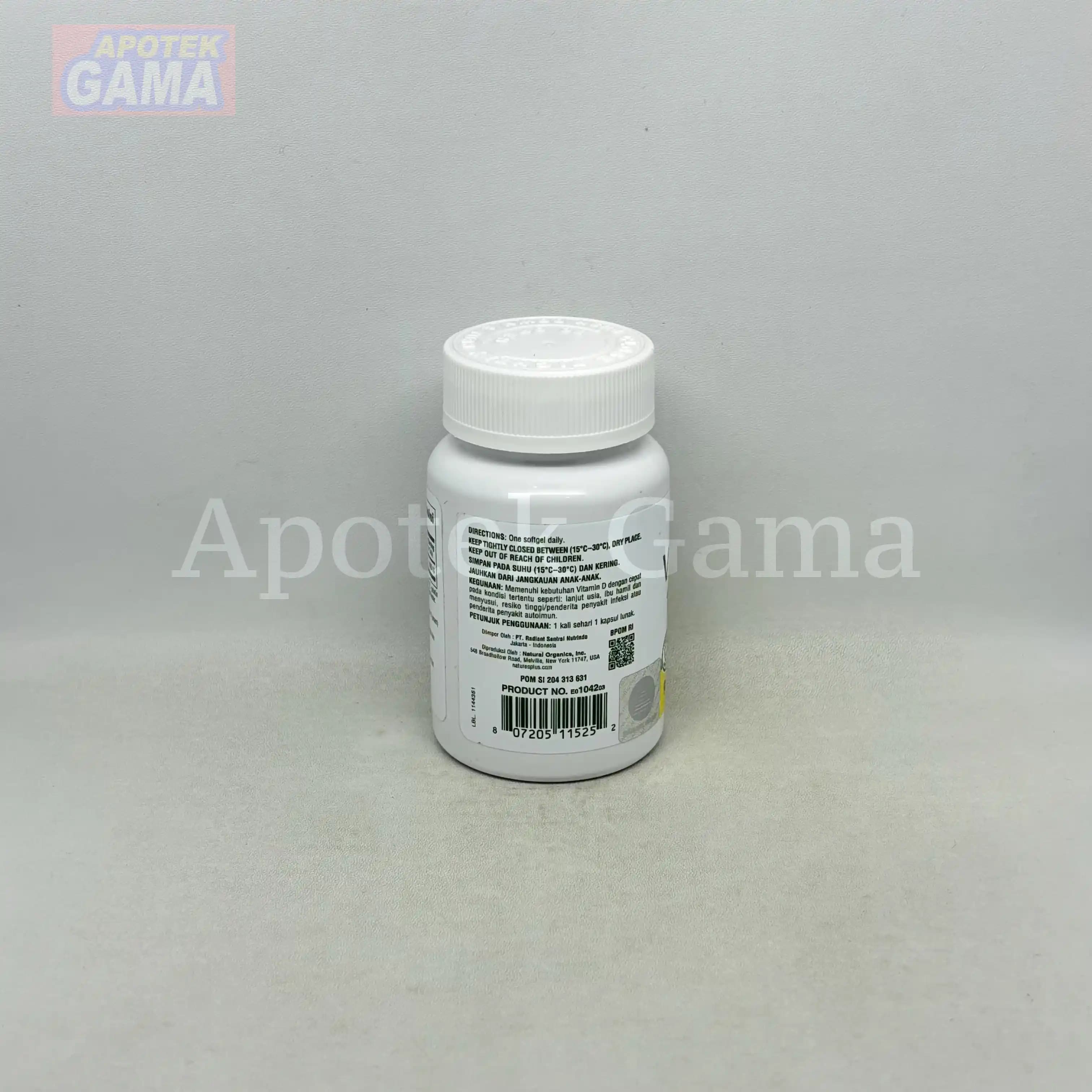 NATURES PLUS VITAMIN D3 1000 IU 90S 3