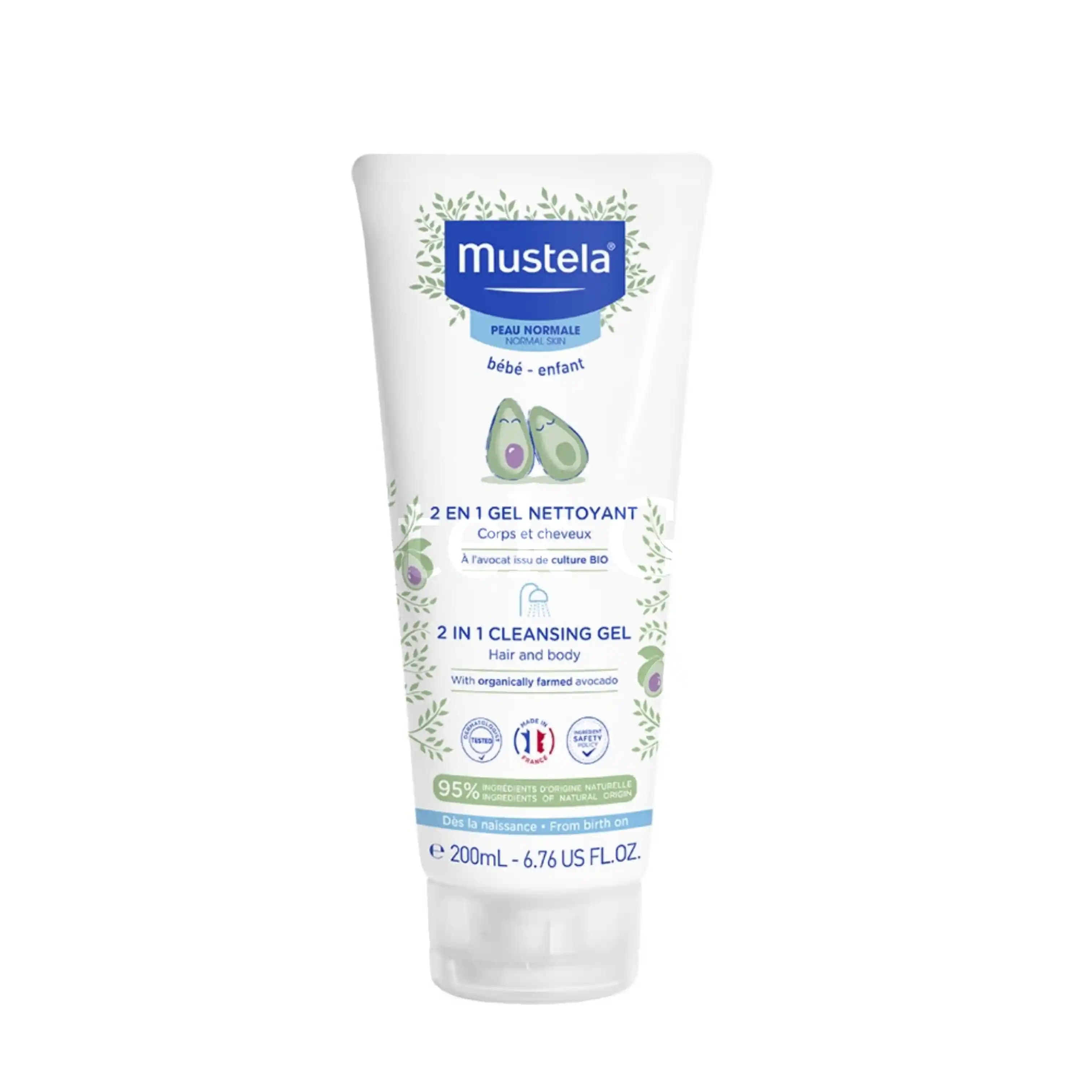 MUSTELA BEBE 2 IN 1 CLEANSING GEL 200ML 2
