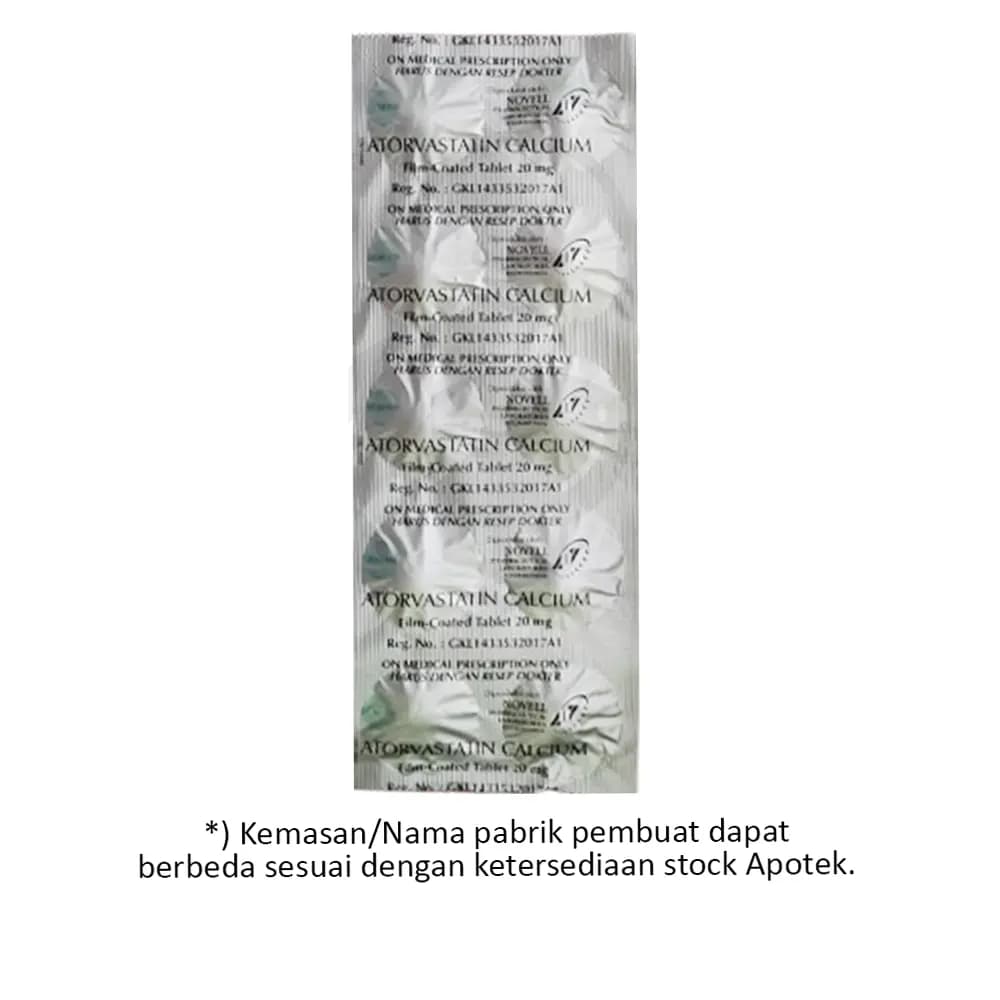 ATORVASTATIN 20 MG (GEN) NOVEL 2