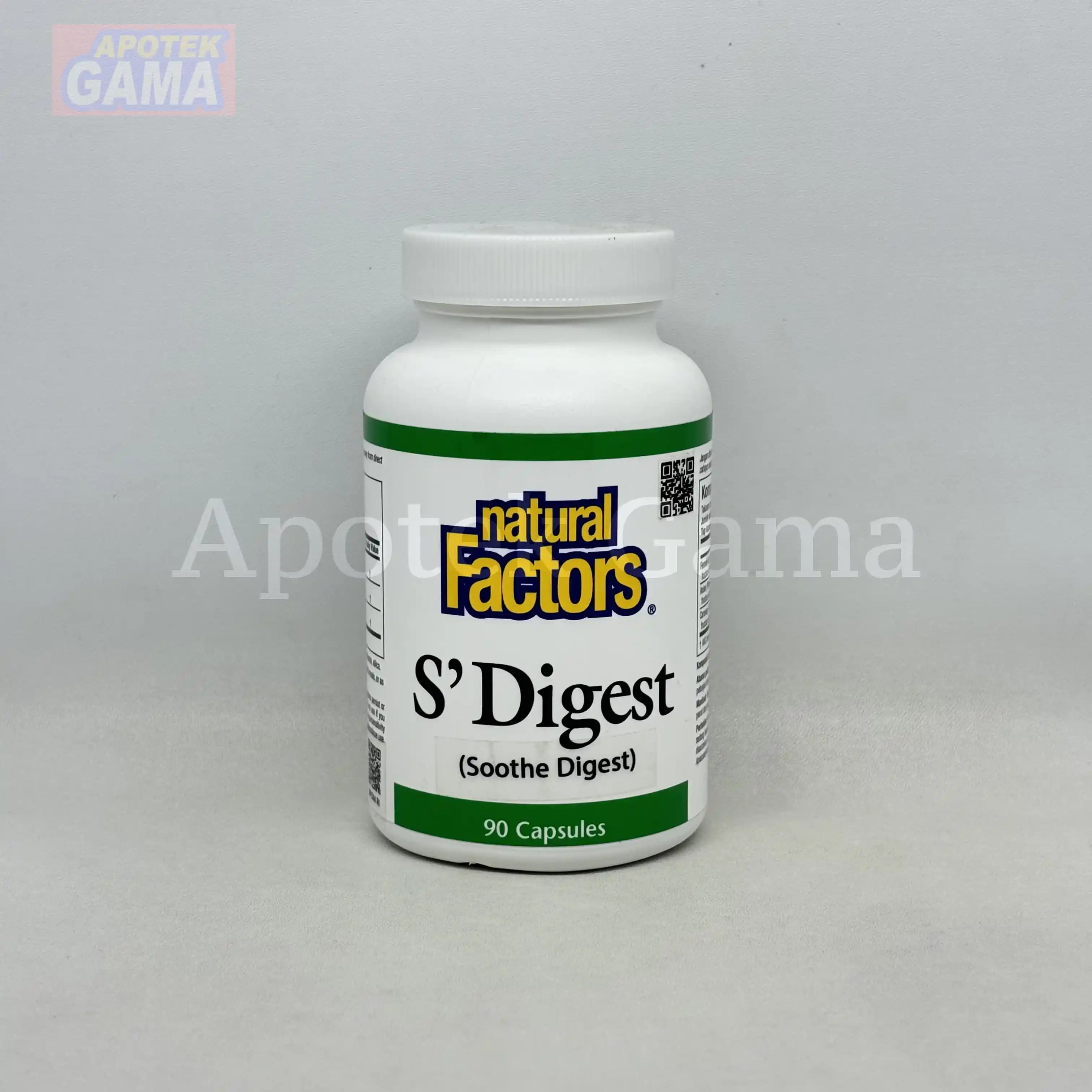 NATURAL FACTORS S'DIGEST 90'S 3