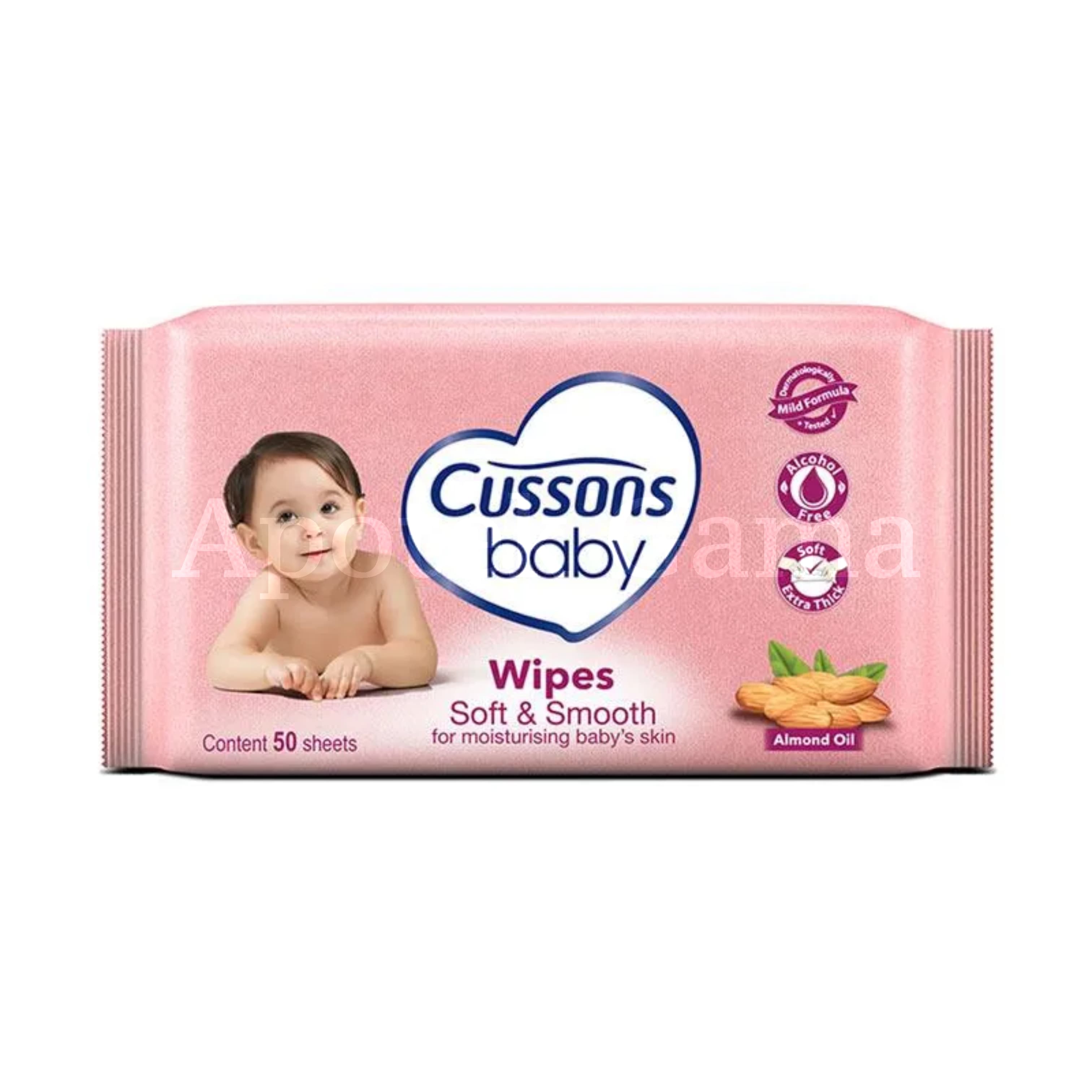 CUSSONS BABY WIPES SOFT & SMOOTH 50'S