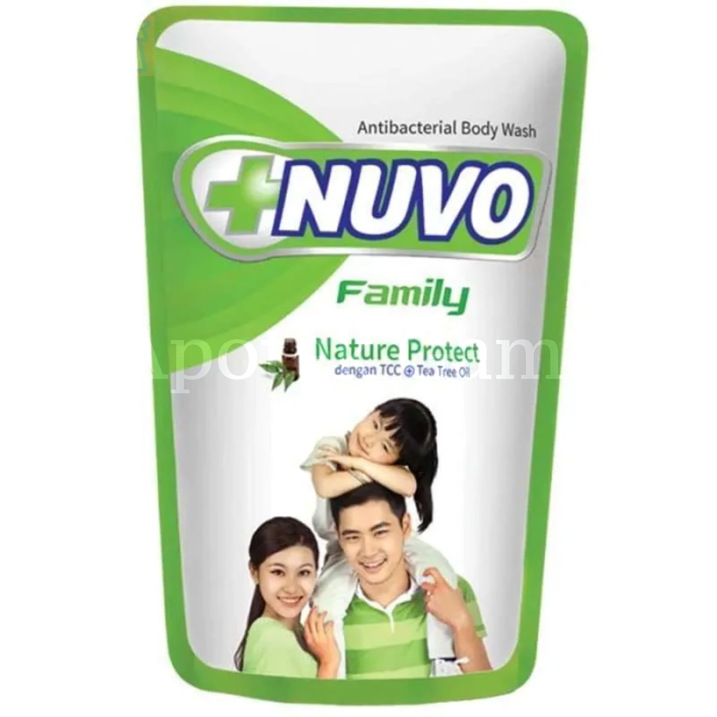 NUVO FAMILY LIQUID SOAP HIJAU REFIL 450ML 2