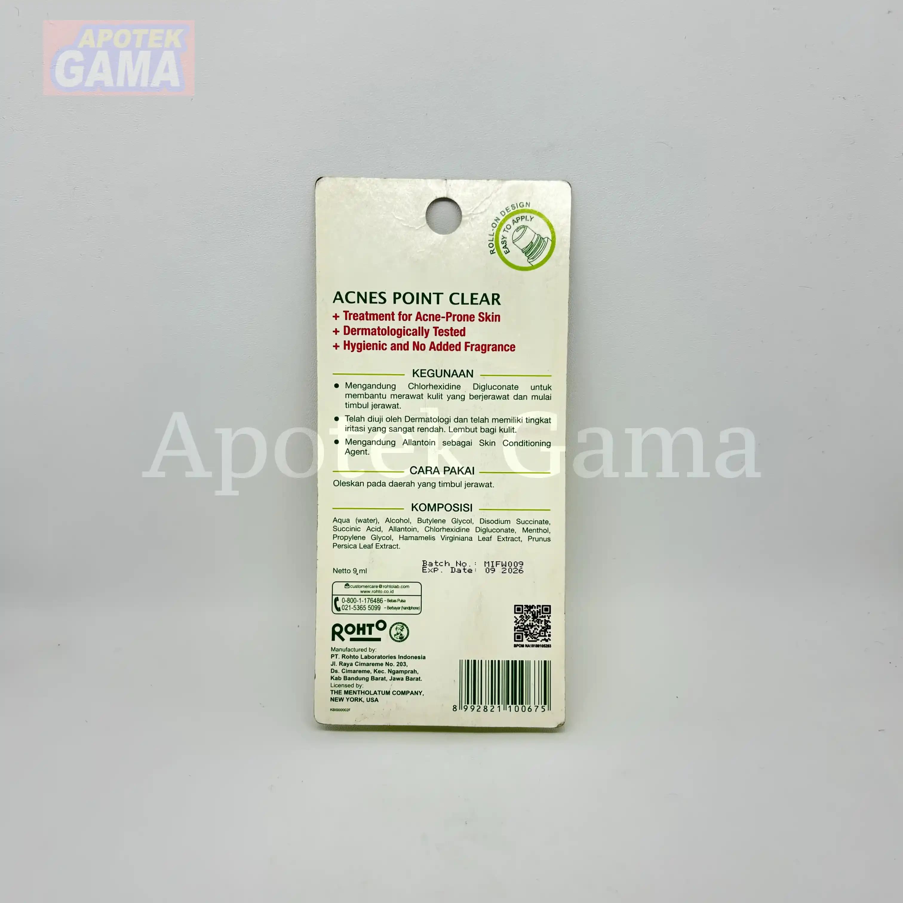 ACNES POINT CLEAR 9 ML 6