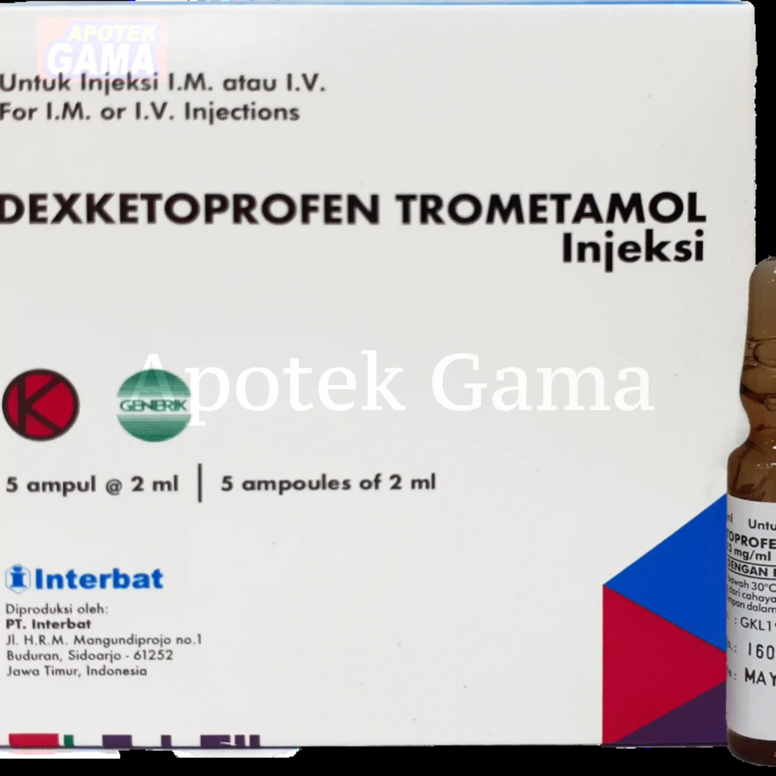 DEXKETOPROFEN TROMETAMOL 25MG INJEK
