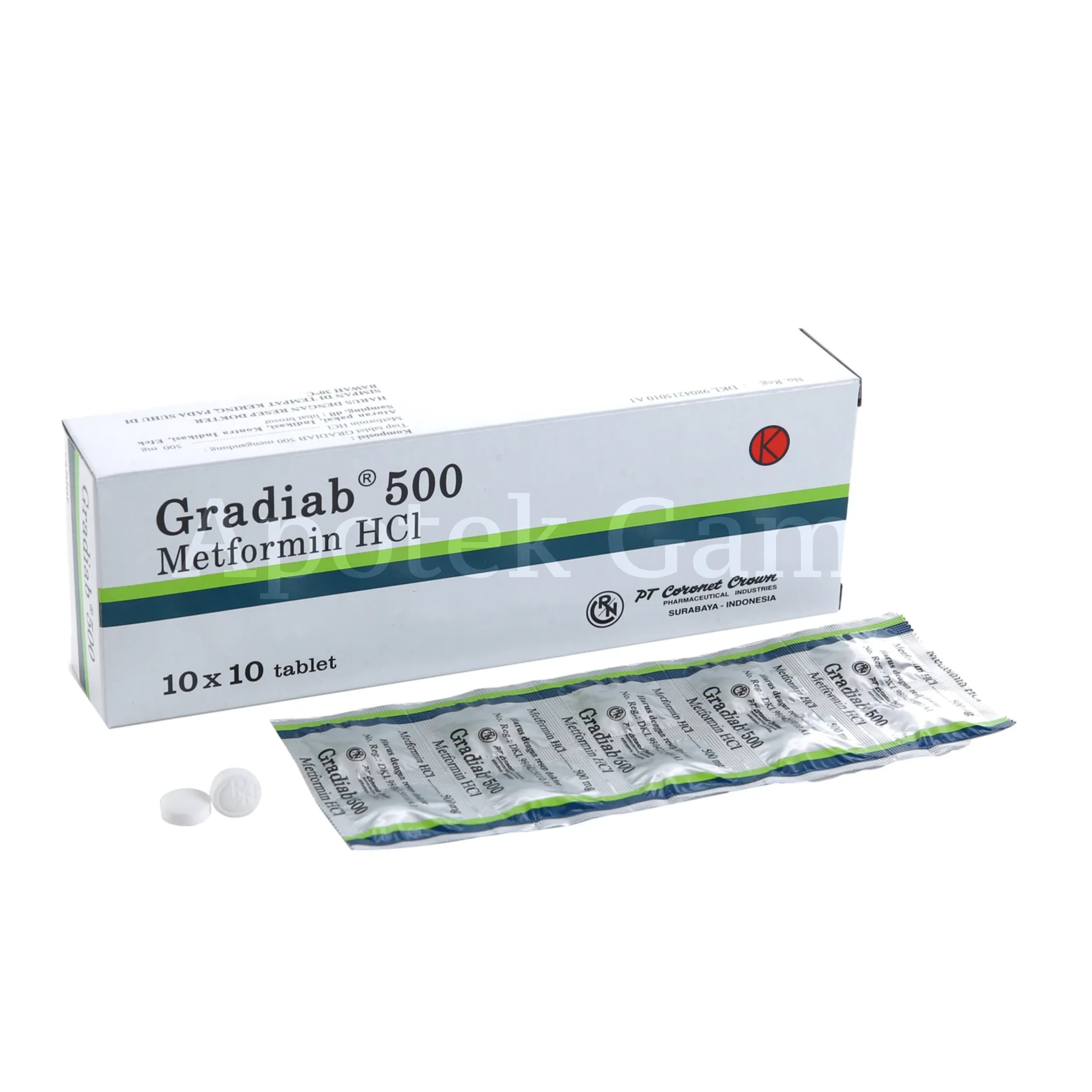 GRADIAB 500 MG