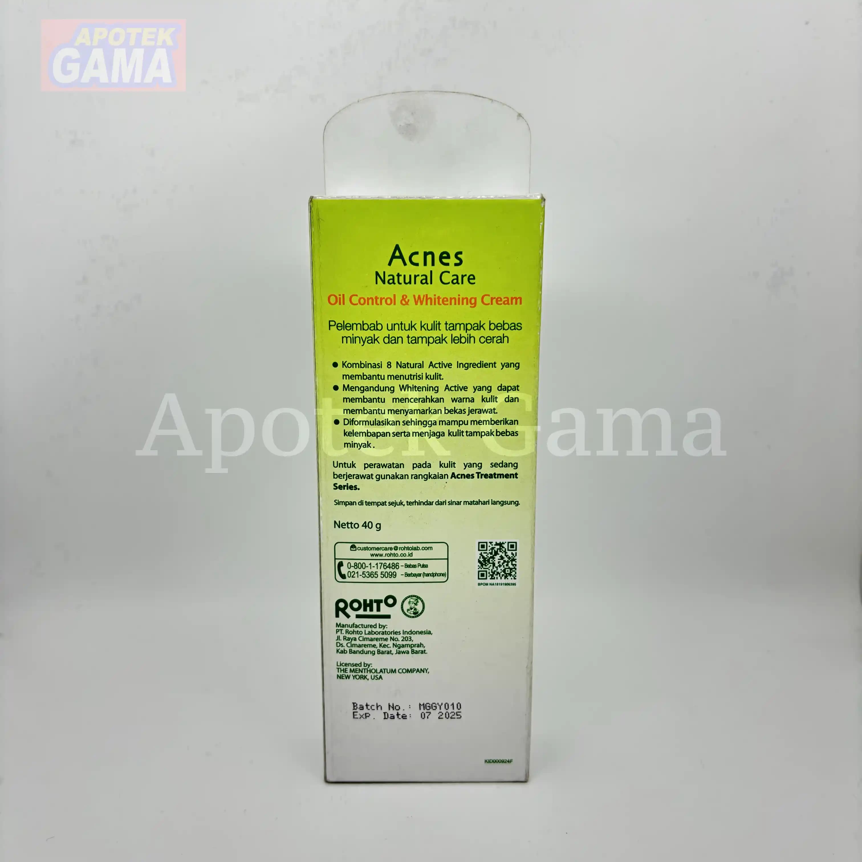 ACNES CREAM OIL CONTROL & WHITENING 40GR 4