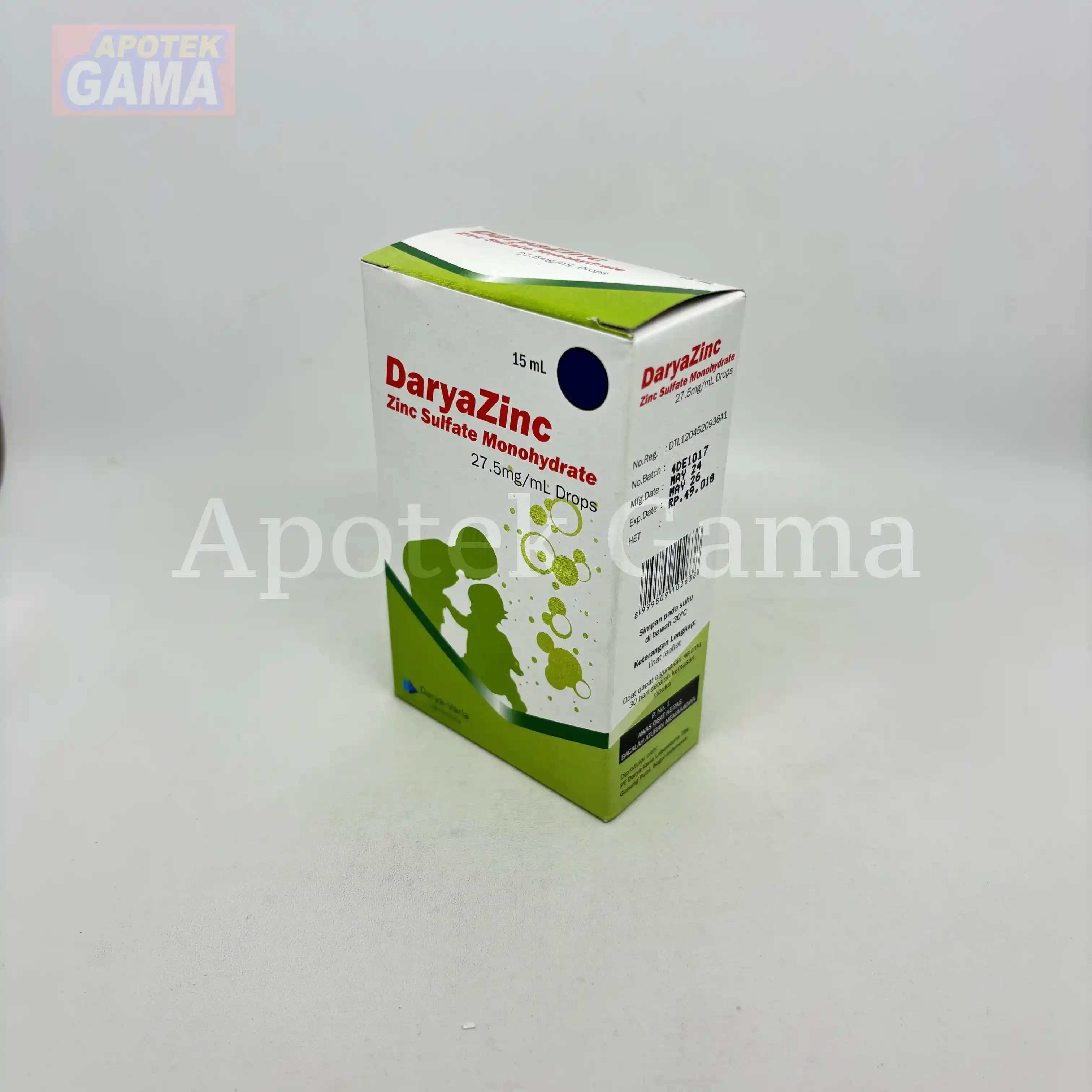 DARYAZINC DROP 27.5MG/ML 6
