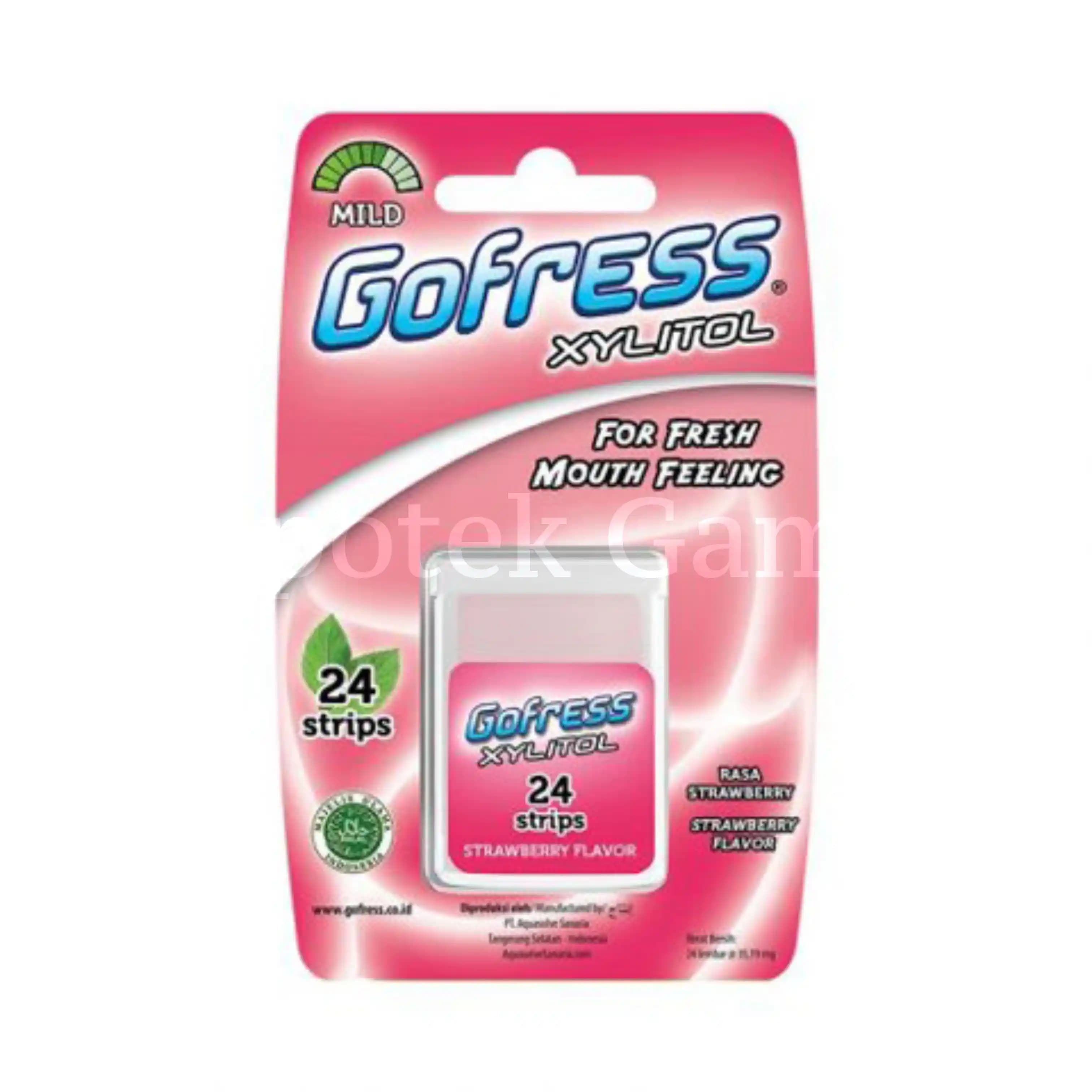 GOFRESS XYLITOL STRAWBERRY