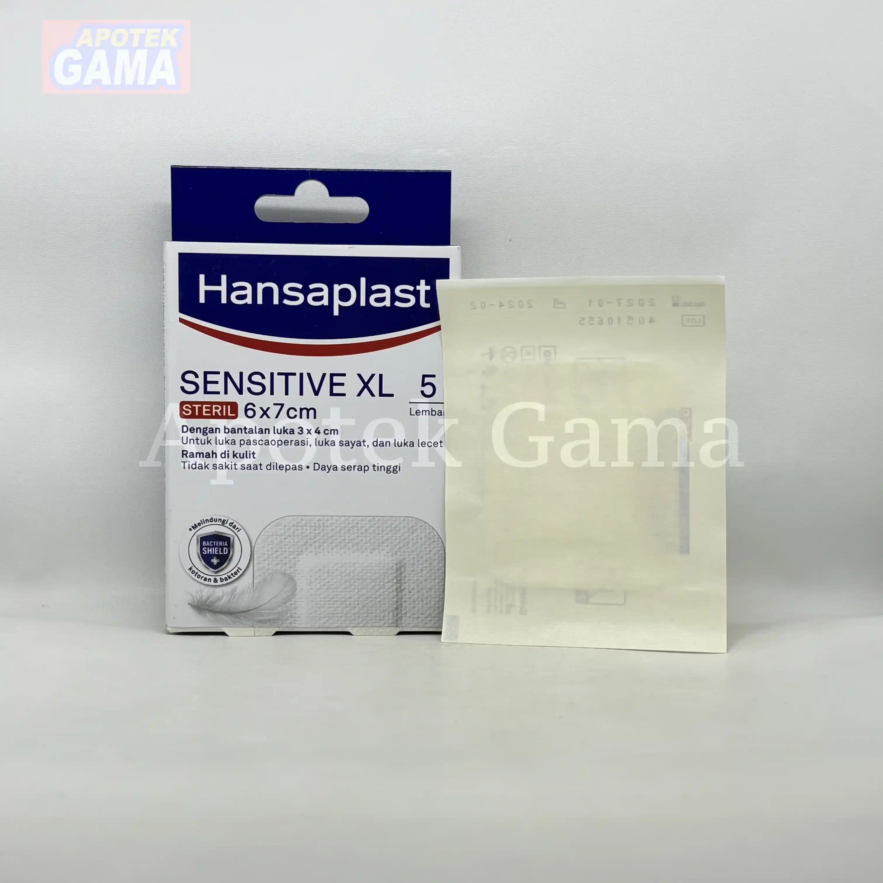 HANSAPLAST SENSITIVE STERIL XL 6X7CM 5PCS 5