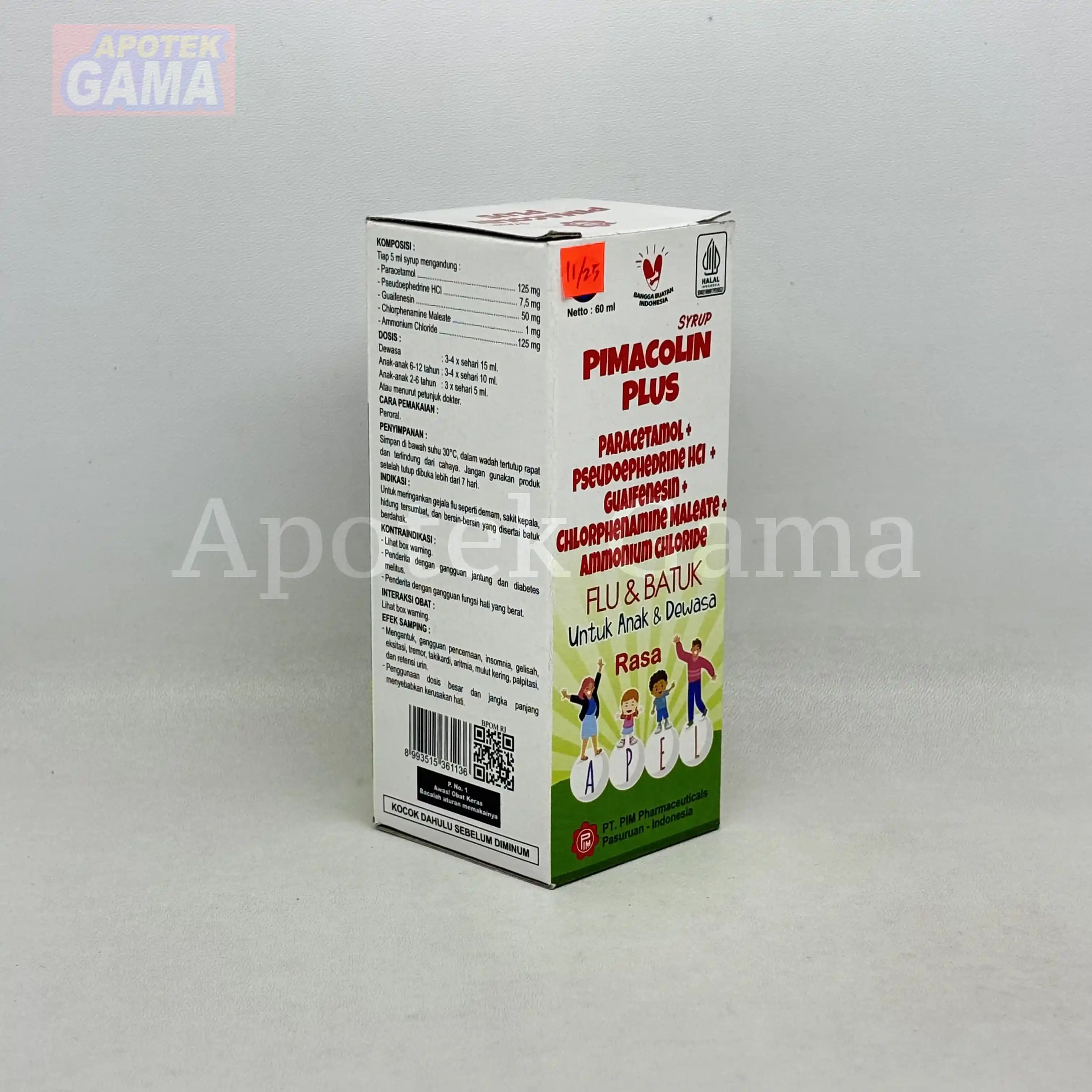 PIMACOLIN SYR 60 ML APPLE