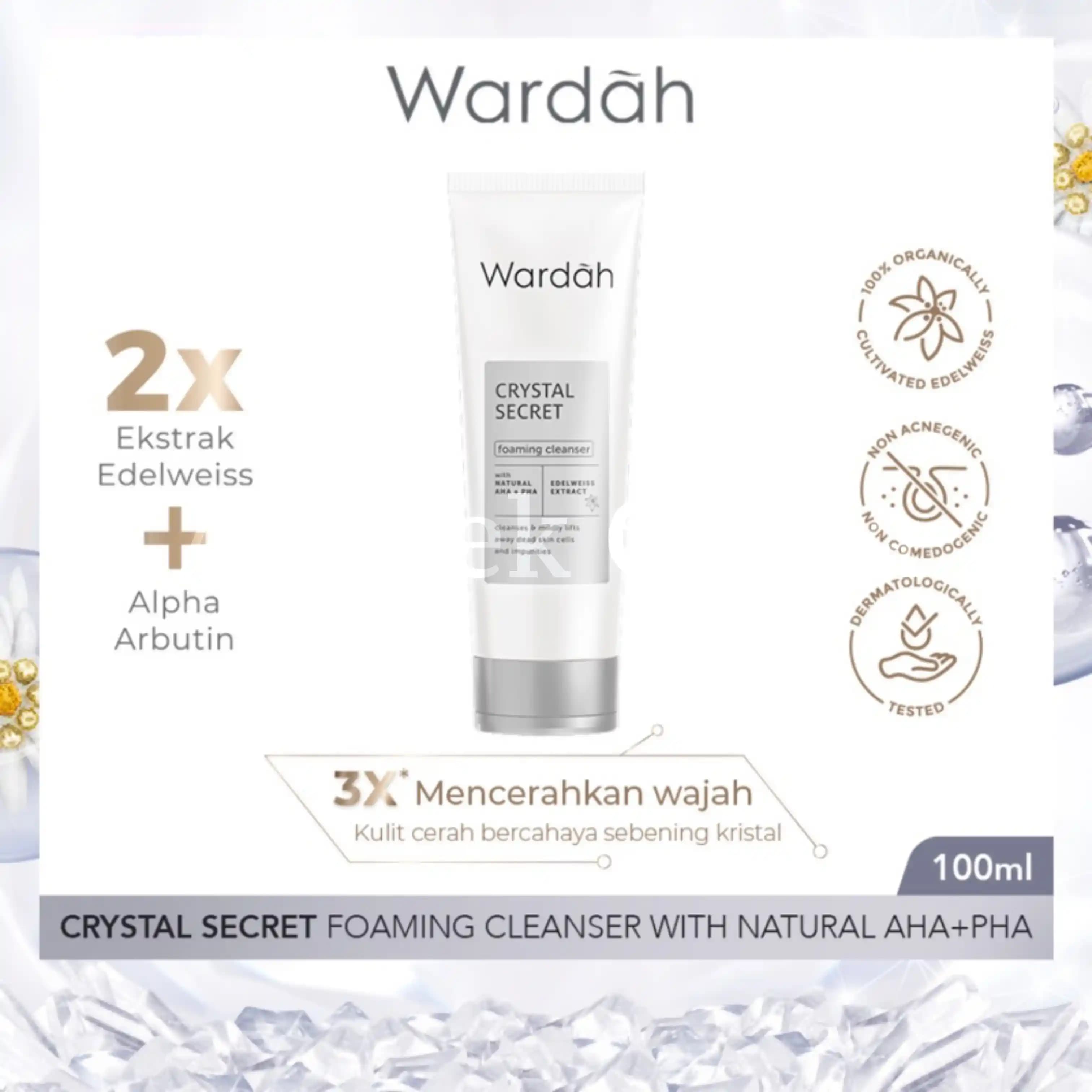 WARDAH CRYSTAL SECRET FACIAL WASH WITH AHA 100 ML