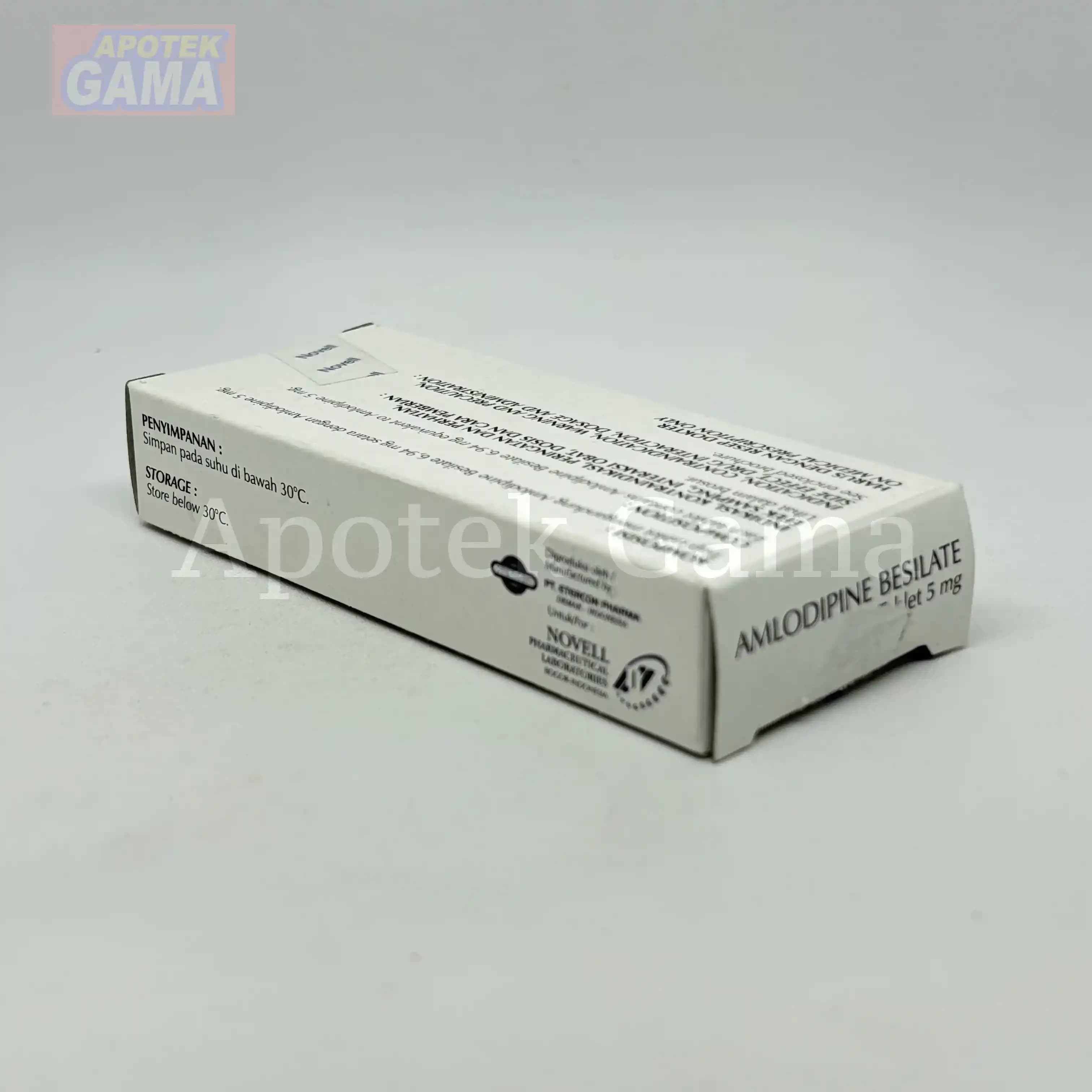 AMLODIPINE TAB 5 MG BRANDED NOVEL 4