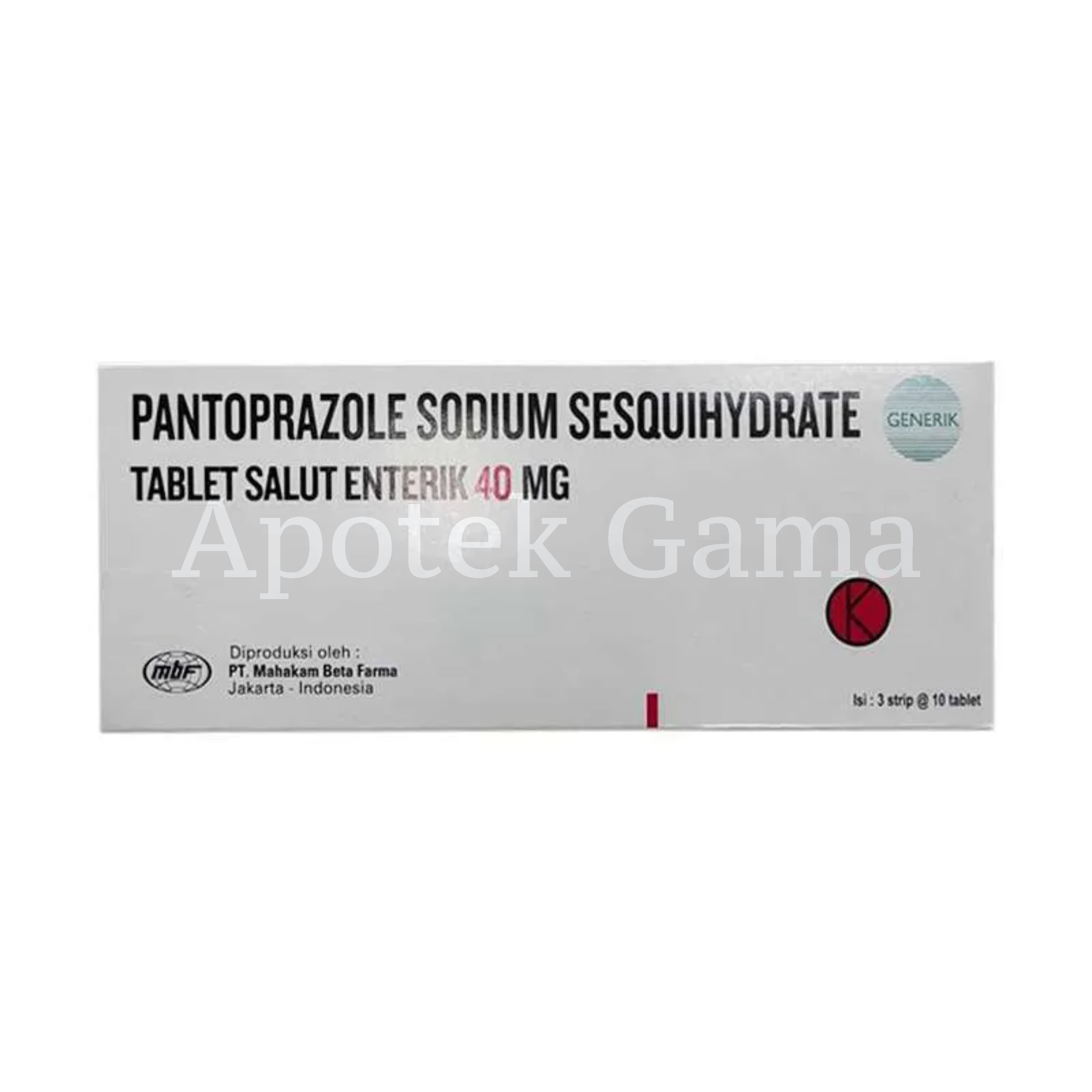 PANTOPRAZOL 40MG/30TAB