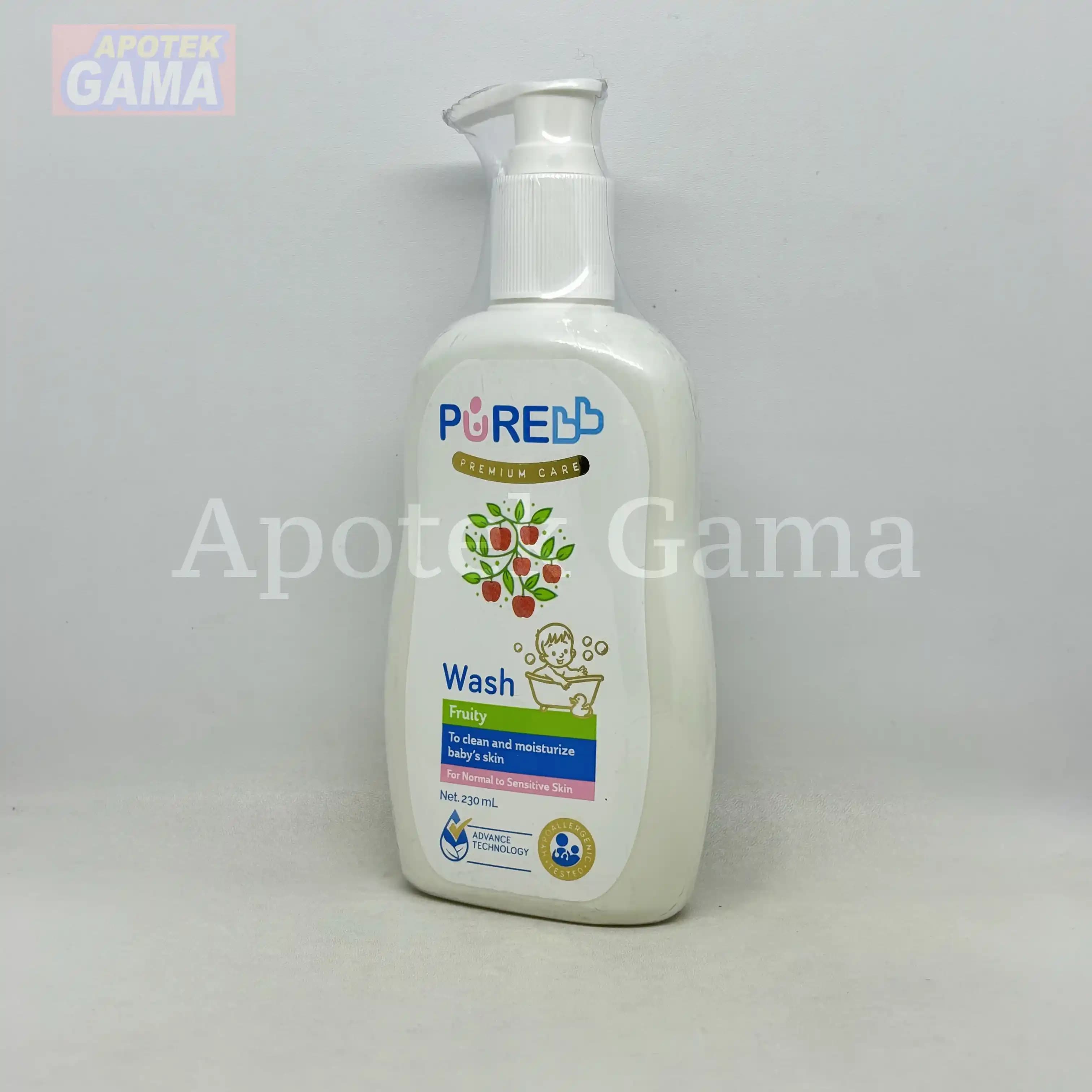 PURE BABY WASH FRUITY 230ML 5