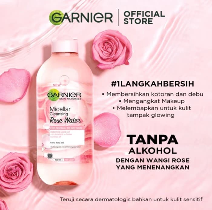 GARNIER MICELLAR ROSE 400ML 2