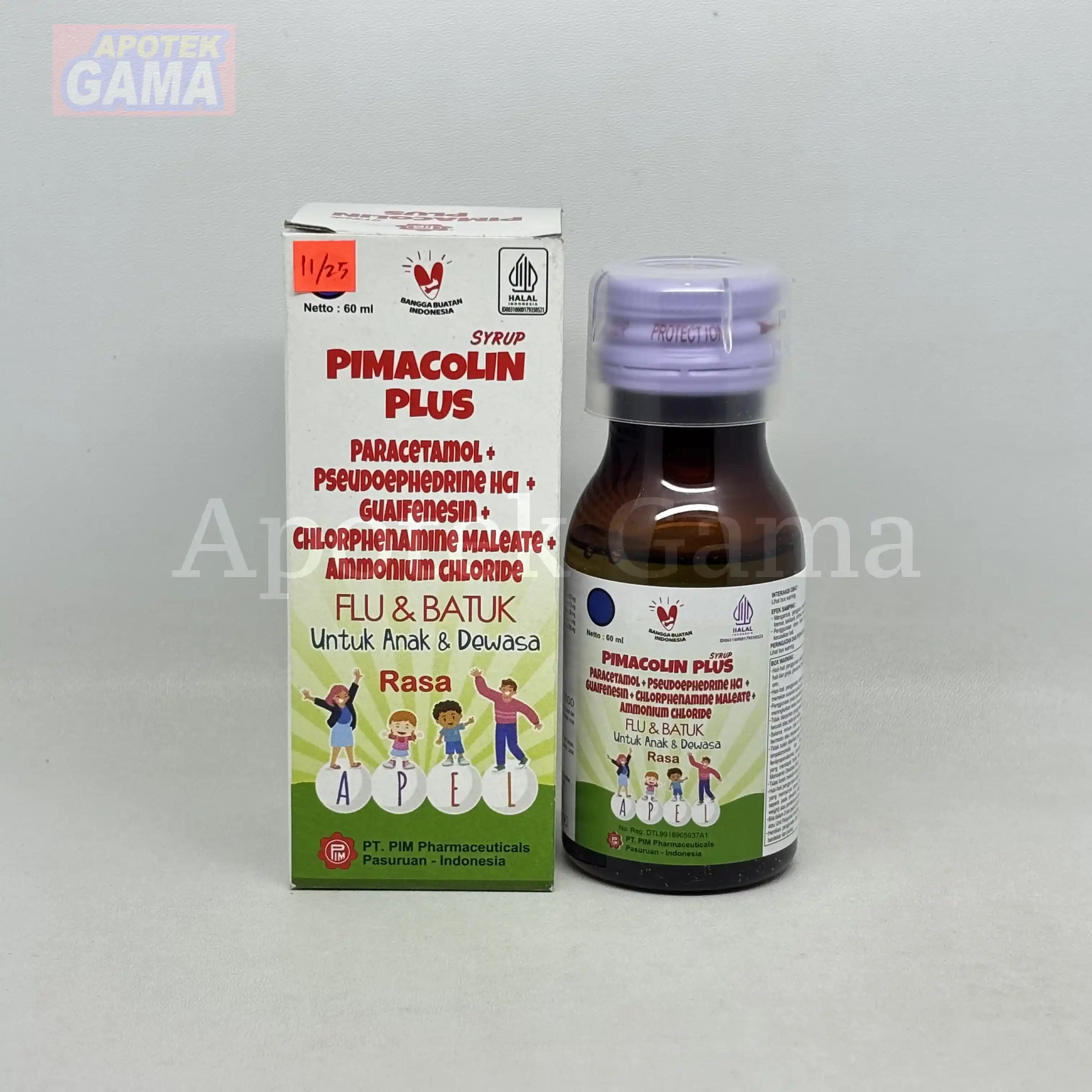 PIMACOLIN SYR 60 ML APPLE 4