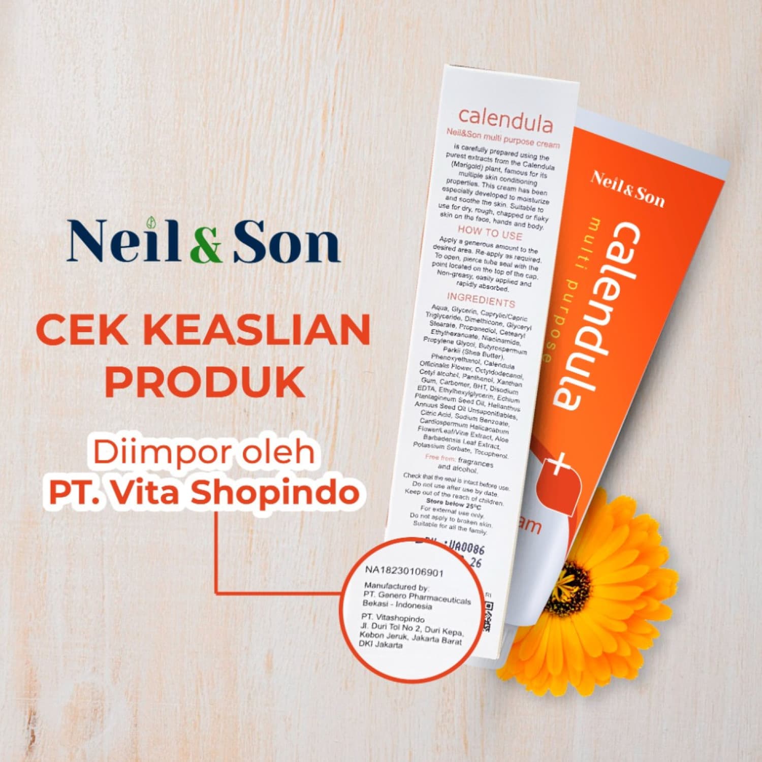 NEIL&SON CALENDULA CREAM 50ML 4