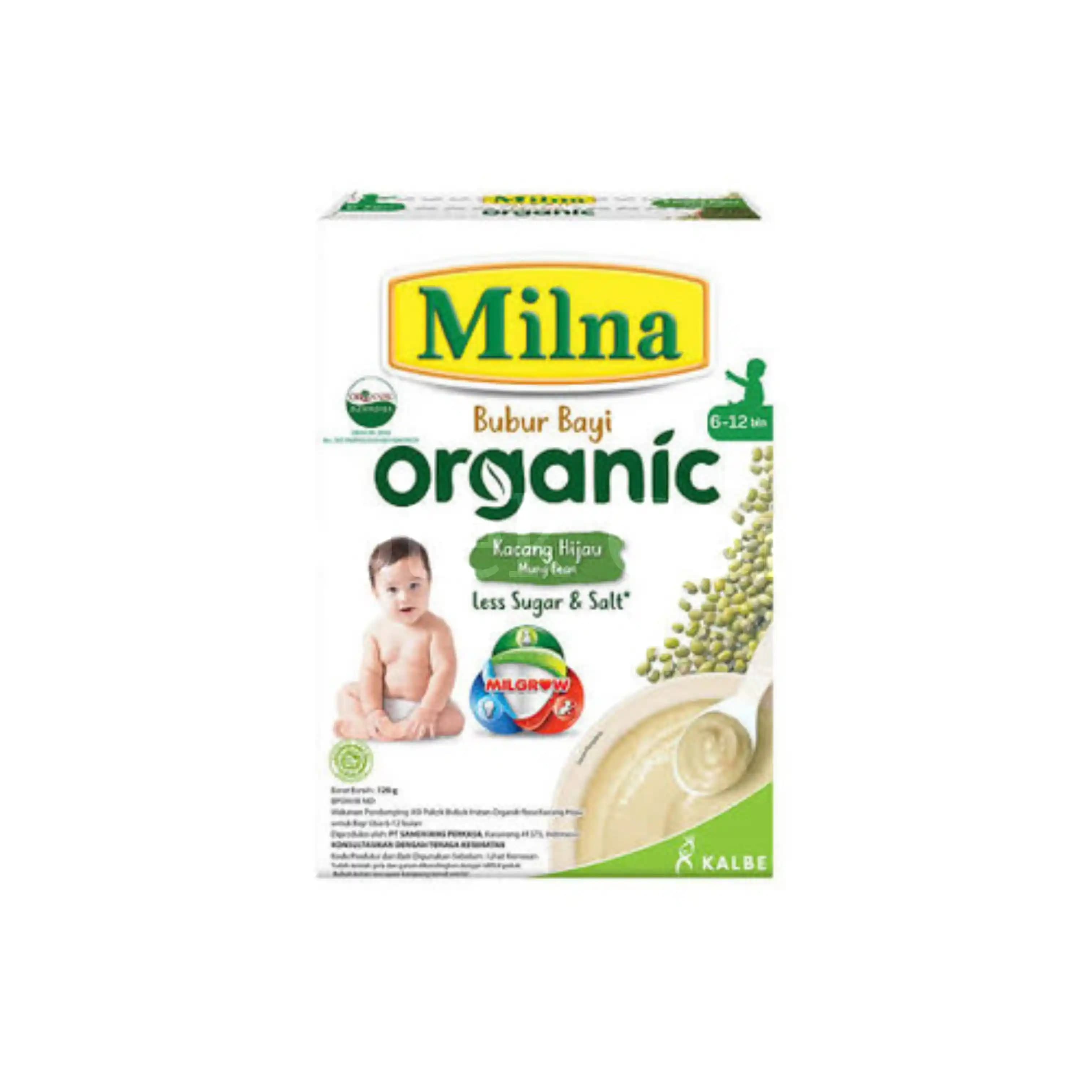 MILNA BUBUR BAYI ORGANIC 6+ KACANG HIJAU 120 GR 2