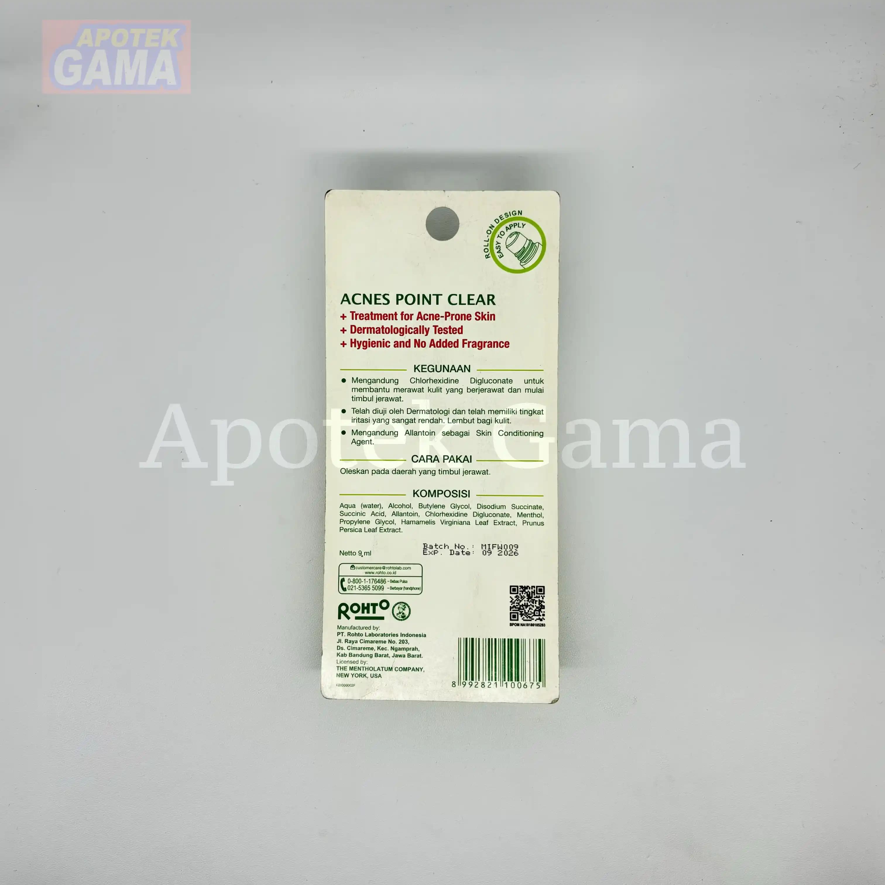 ACNES POINT CLEAR 9 ML