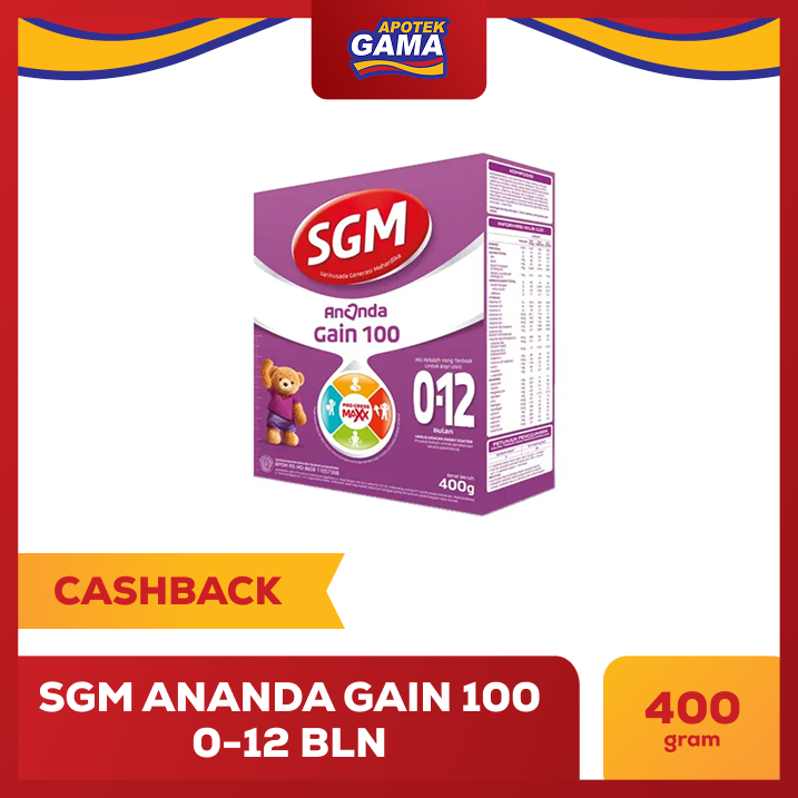 SGM ANANDA GAIN 100 0-12 BLN 400GR