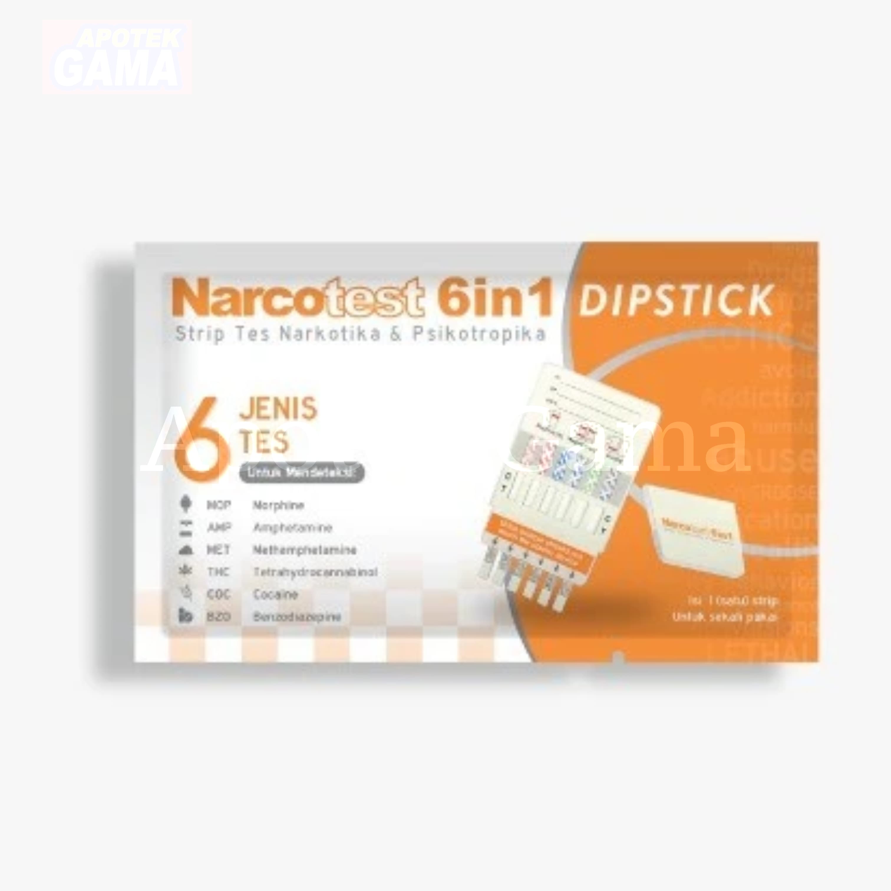 NARCOTEST 6 IN 1 DIPSTICK