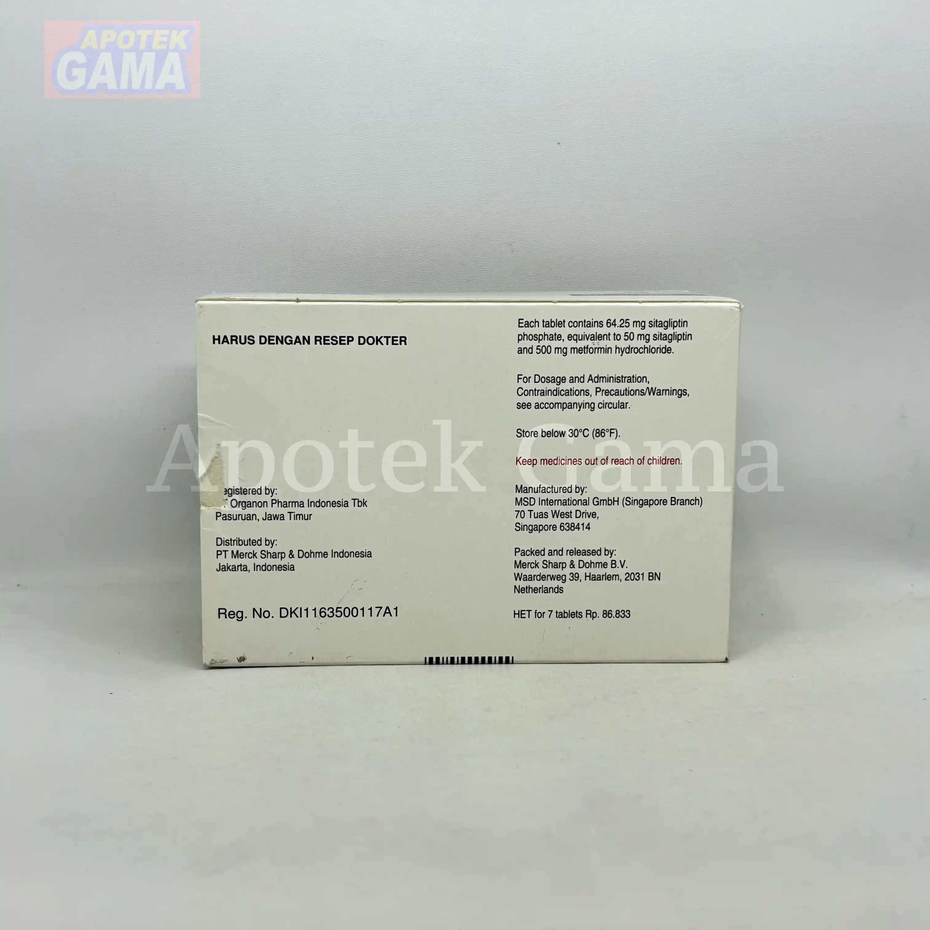 JANUMET 50/500MG TABLET 5
