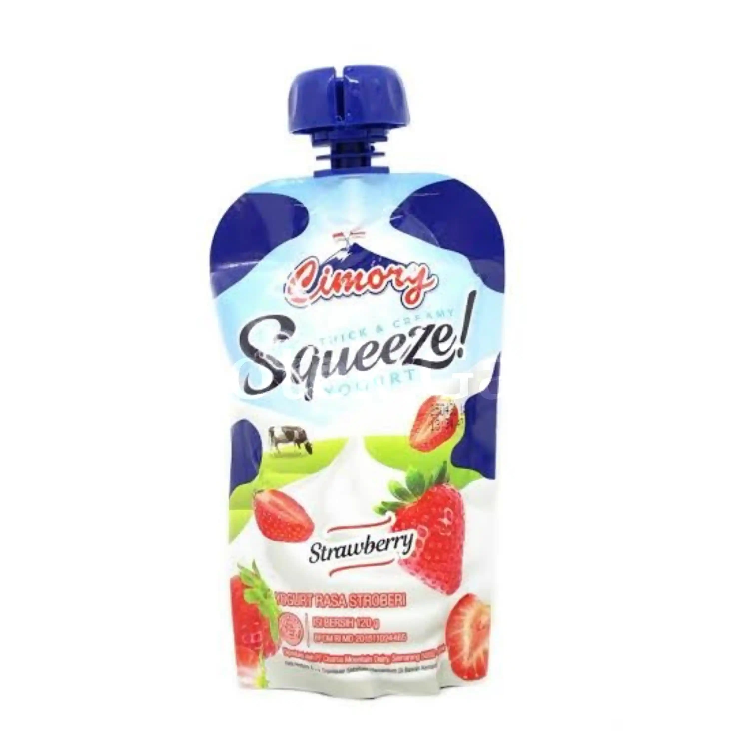 CIMORY YOGURT SQUEEZE STRAWBERRY 120G