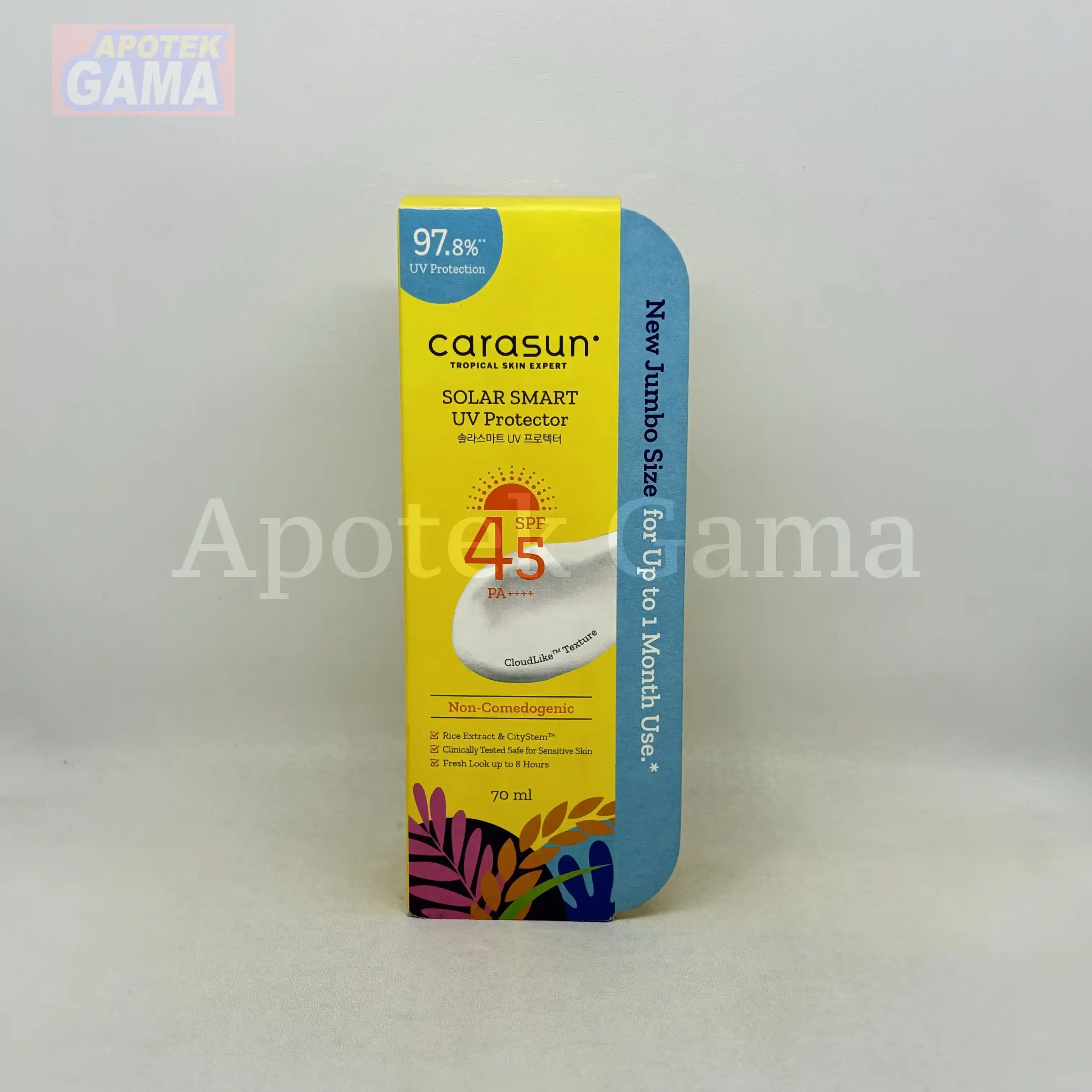 CARASUN SOLAR SMART UV PROTECTOR SPF 45 PA+ 70ML 3