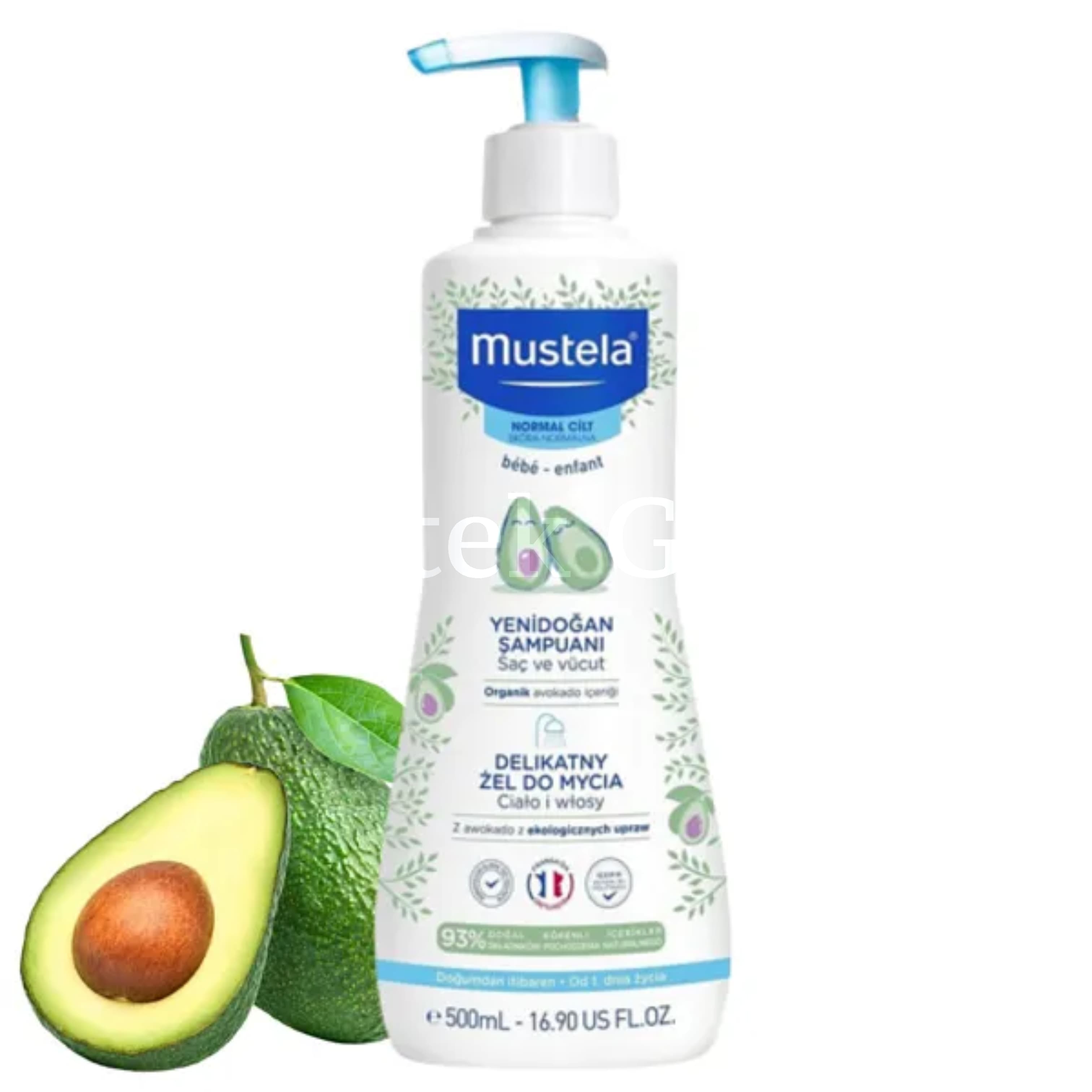 MUSTELA GENTLE CLEANSING GEL HAIR AND BODY 5OO ML