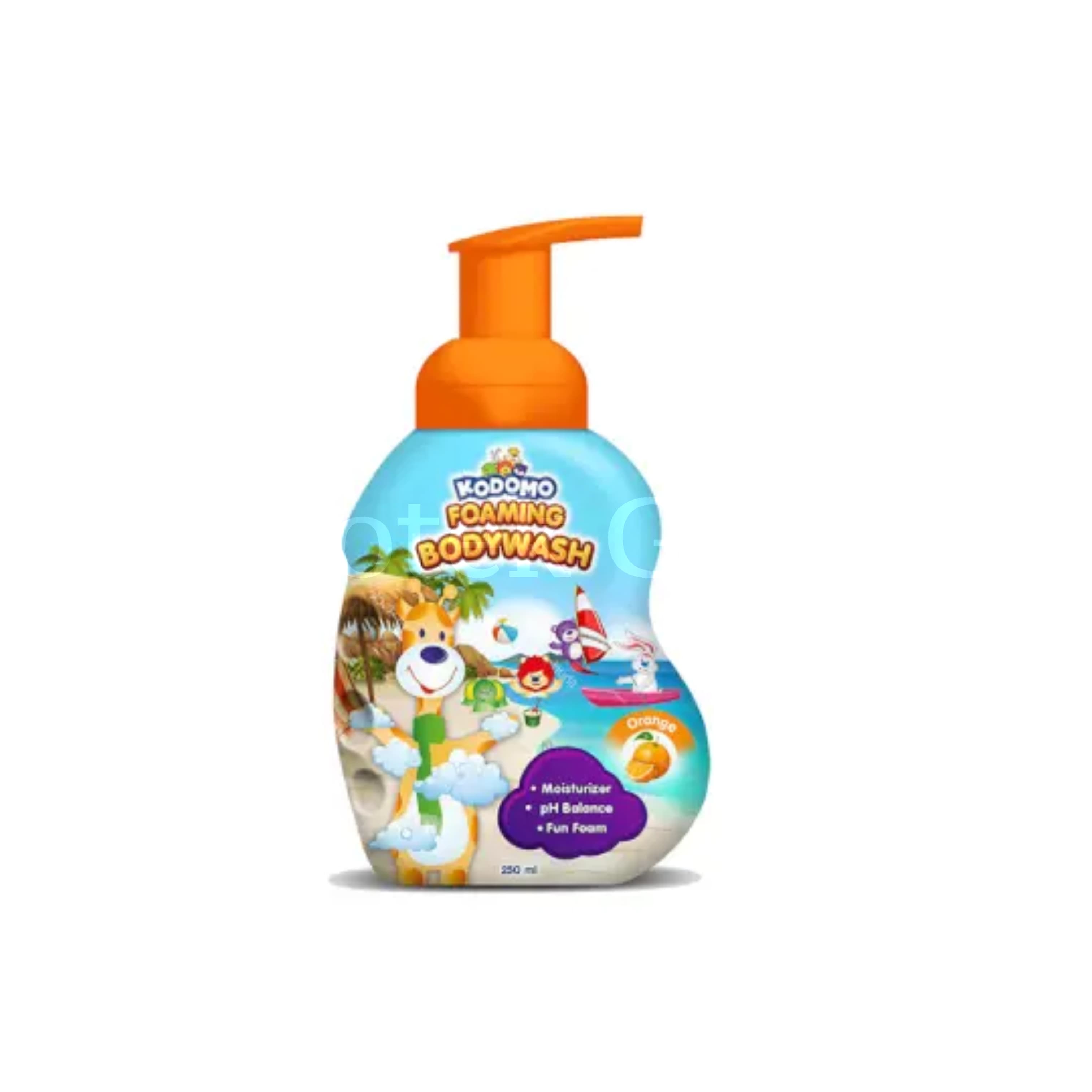 KODOMO FOAMING BODY WASH ORANGE 250ML 2