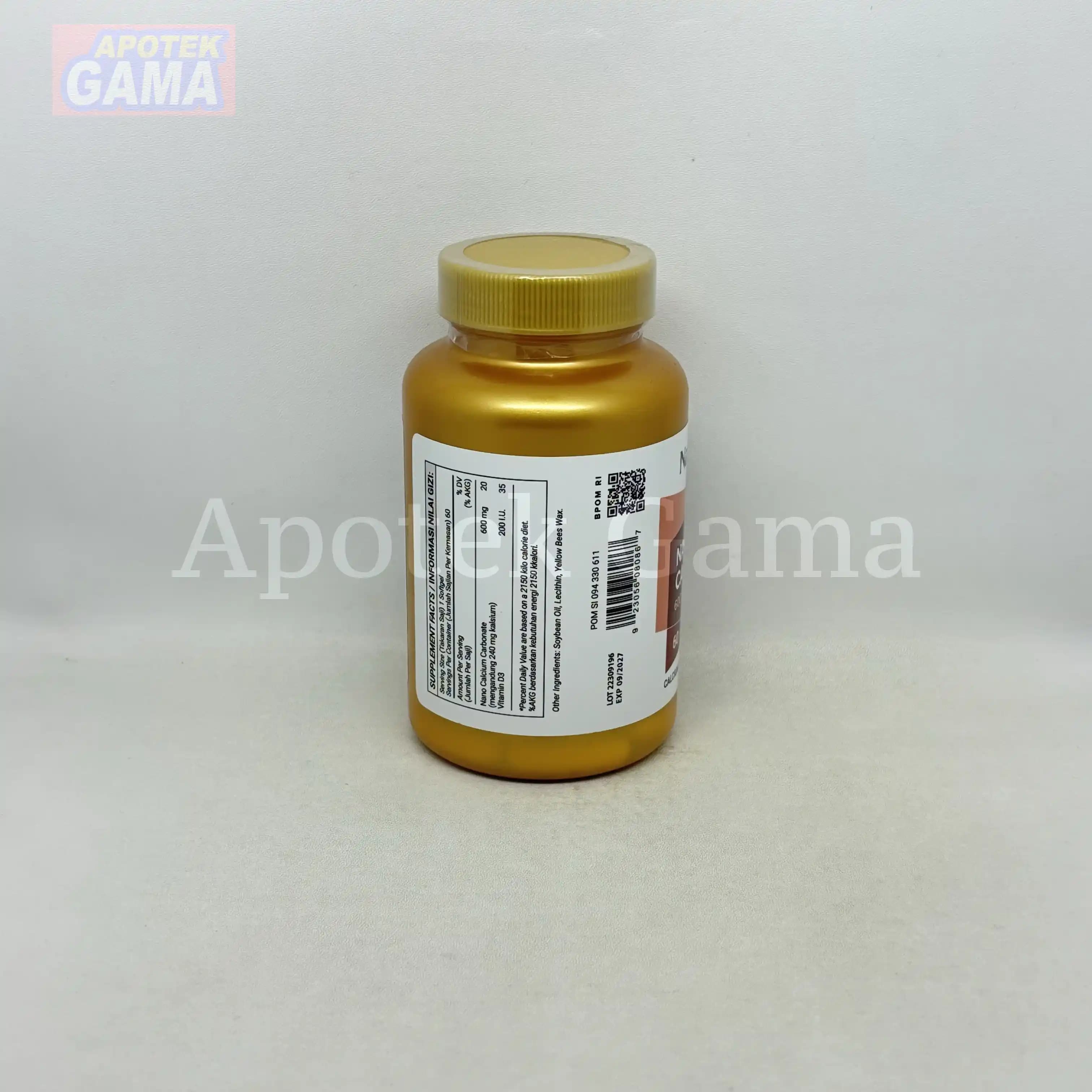 NATURES HEALTH NANO CALCIUM 60S 5