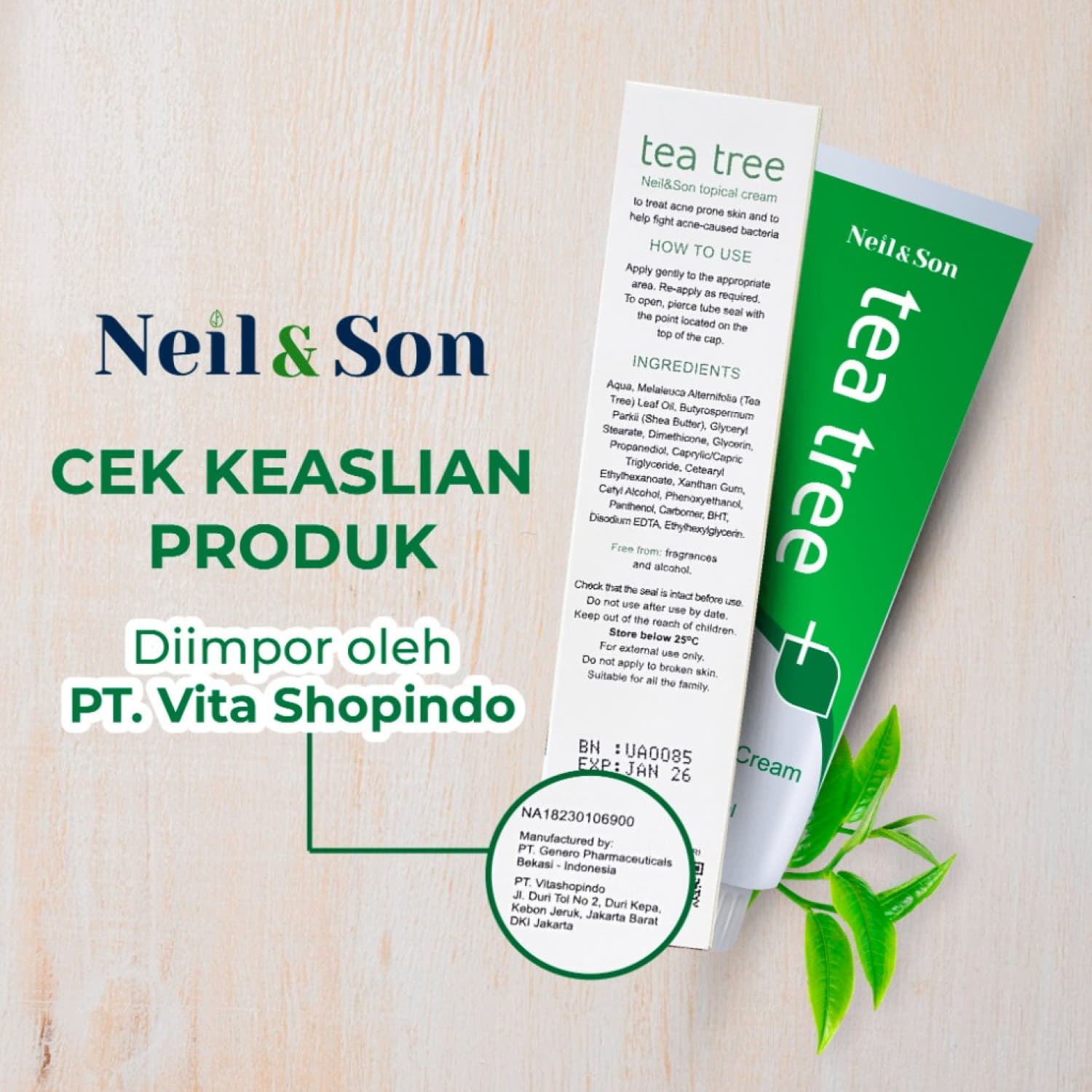 NEIL&SON TEA TREE TOPICAL CREAM 50ML 3