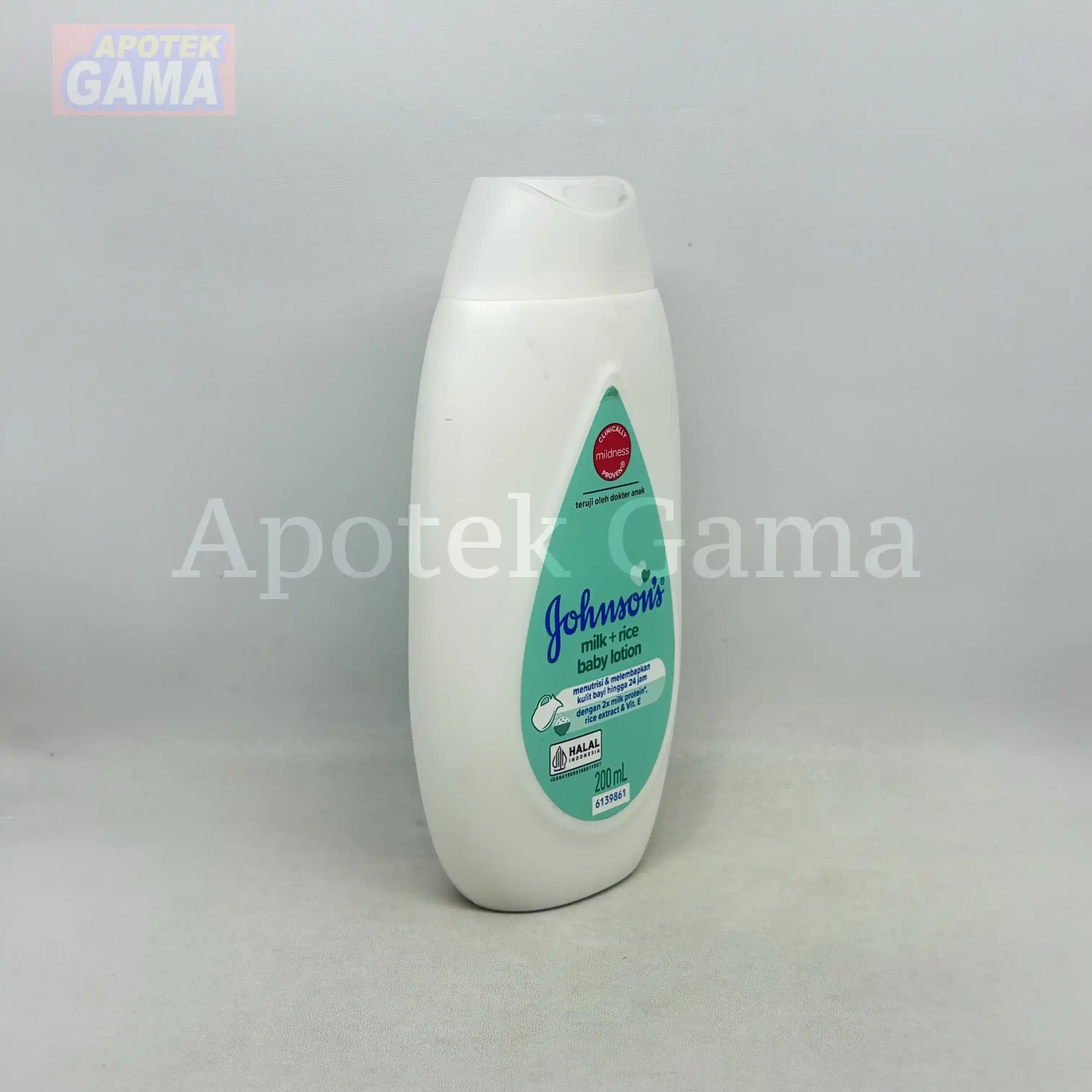 JOHNSONS BABY LOTION MILK + RICE 200 ML 4