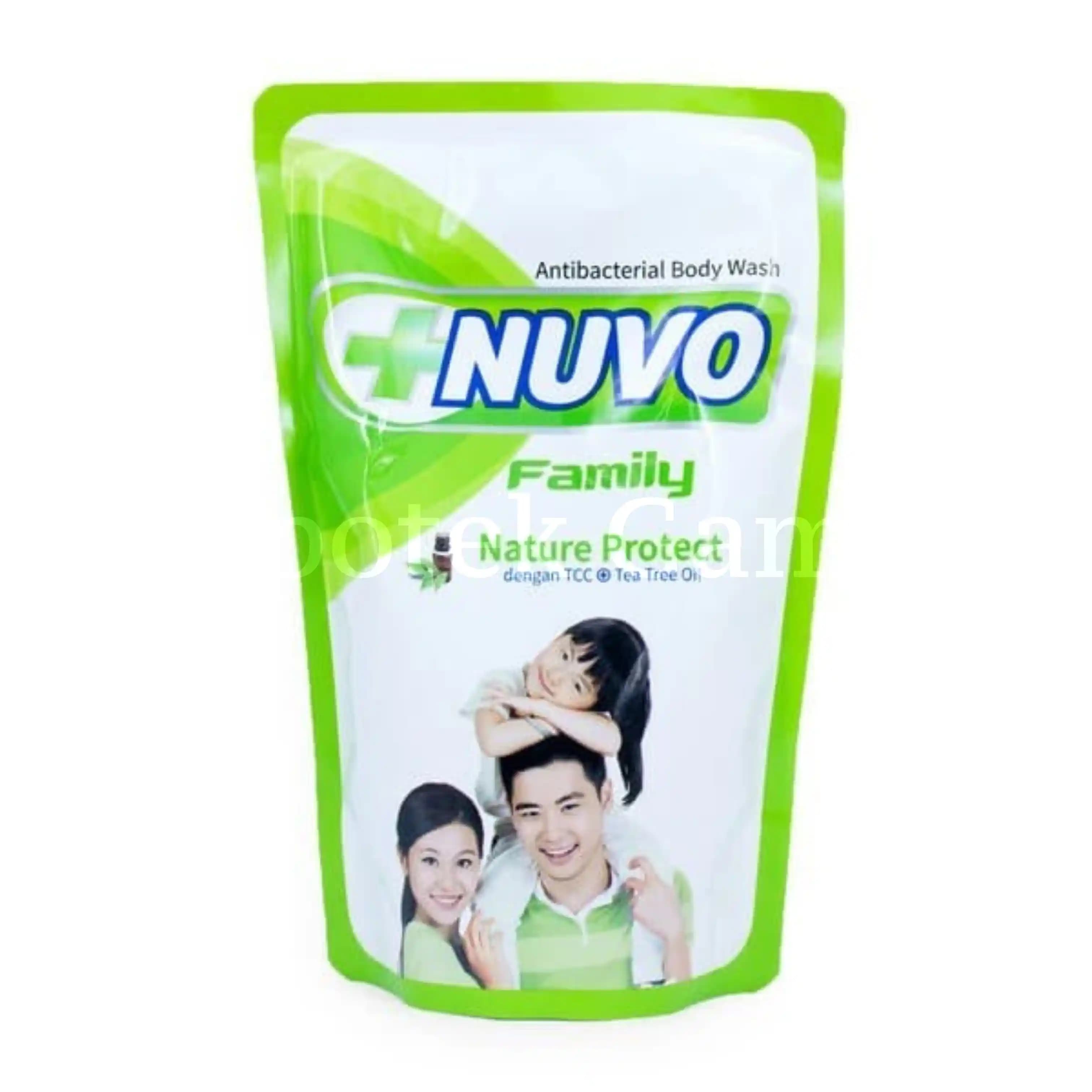 NUVO FAMILY LIQUID SOAP HIJAU REFIL 450ML