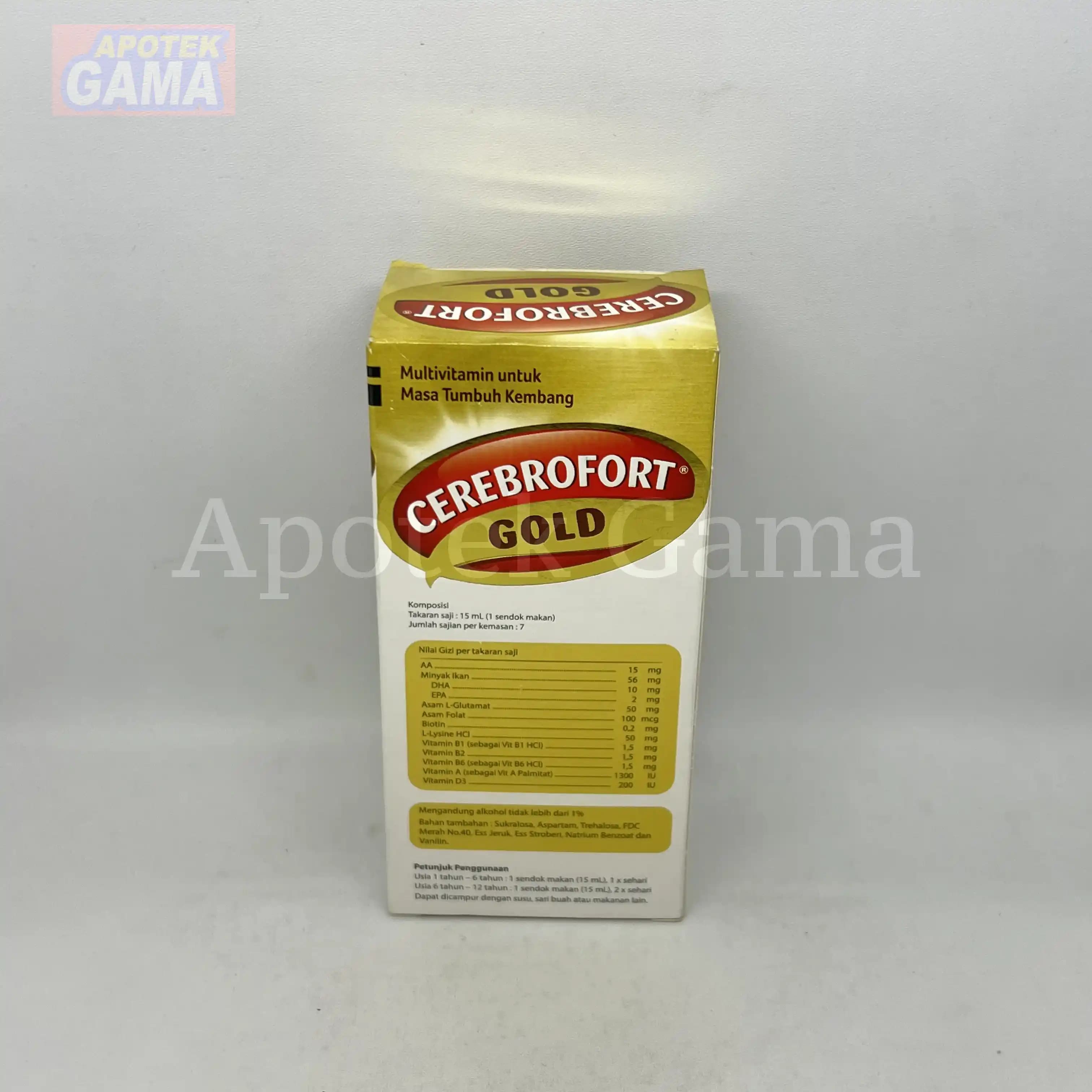 CEREBROFORT GOLD STRAWBERRY SYR 100 ML 2