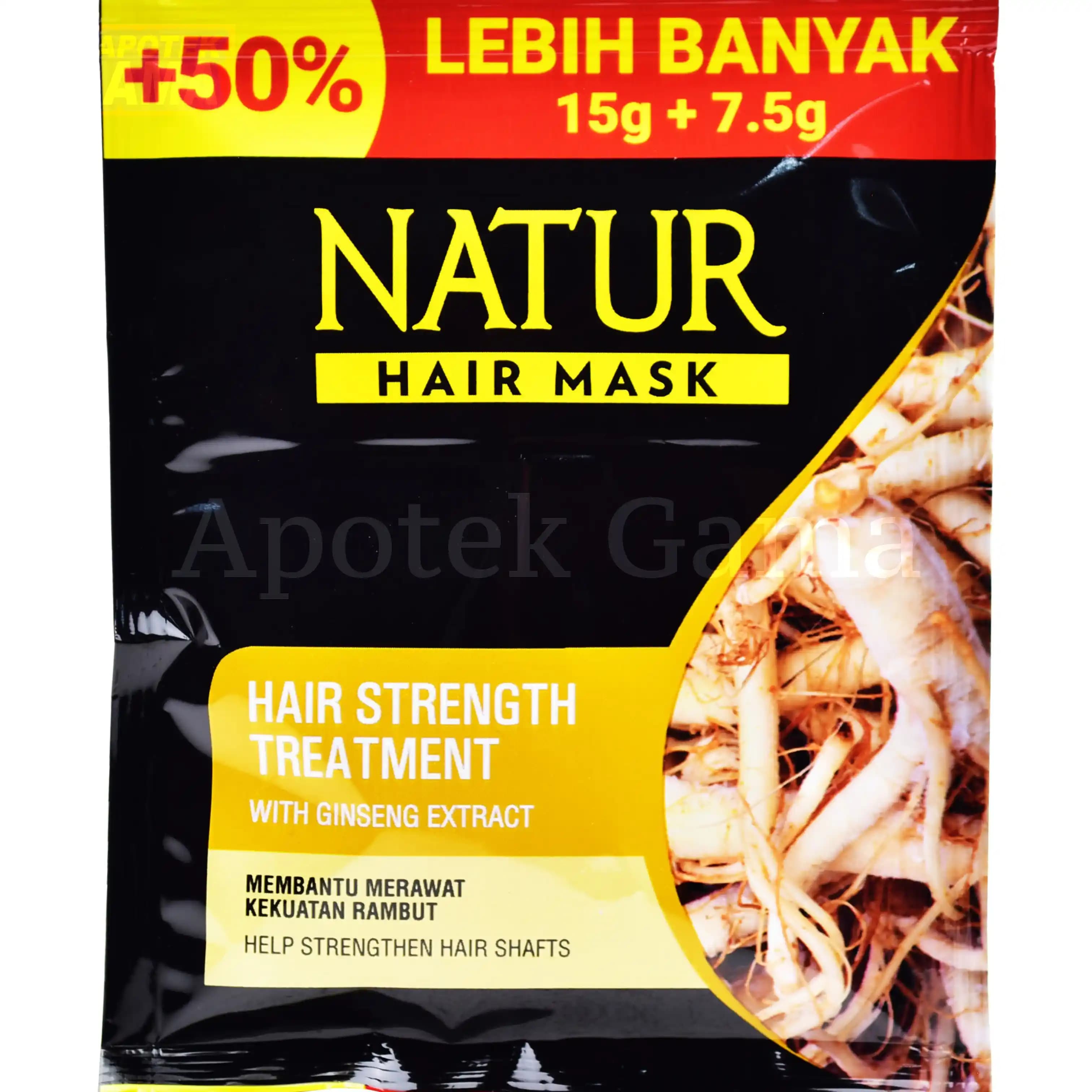 NATUR HAIR MASK GINGSENG 15 GR 2