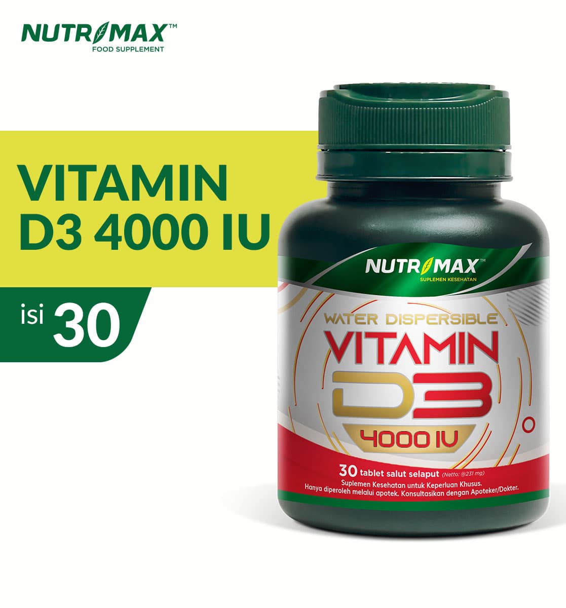 NUTRIMAX VITAMIN D3 4000 IU 30S 2