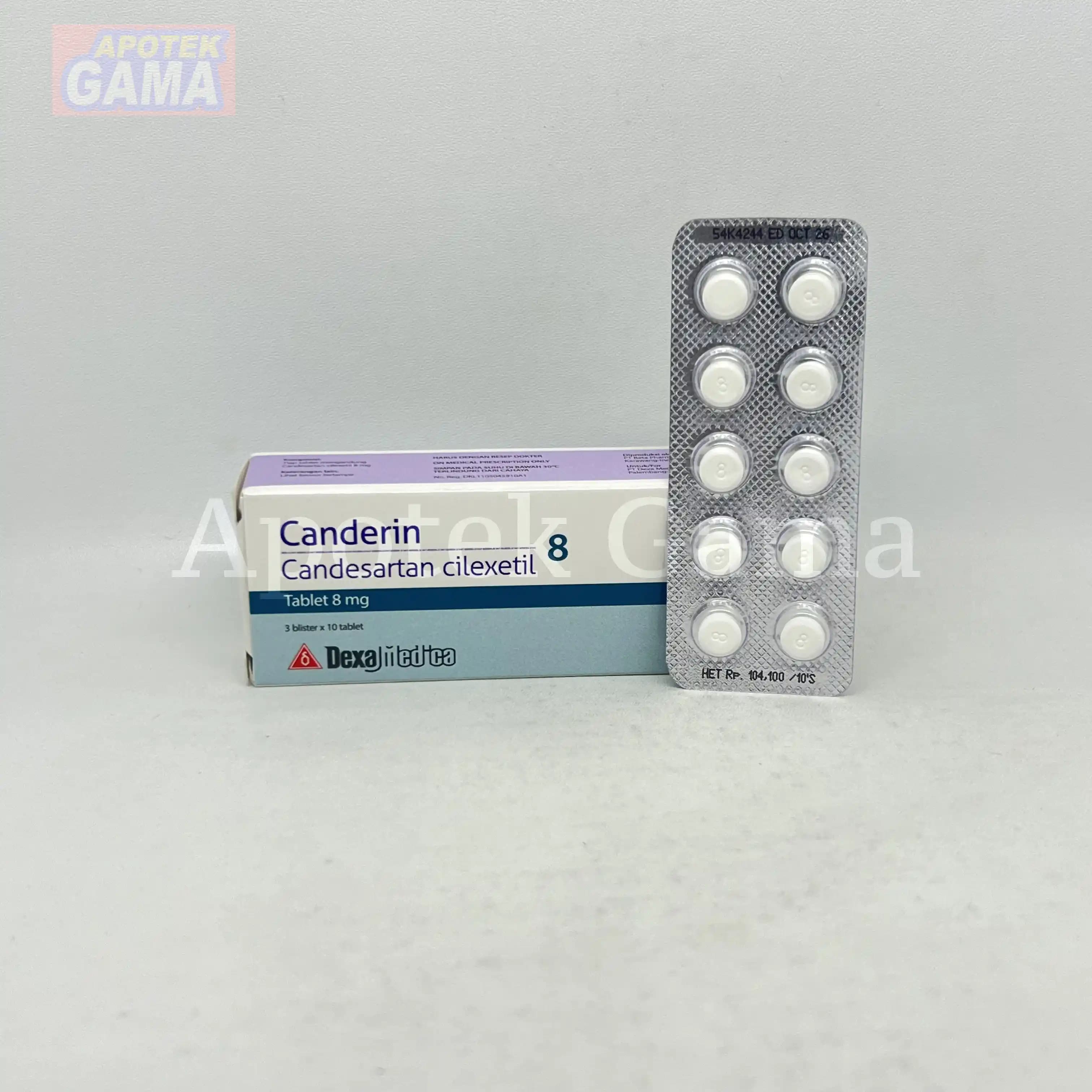 CANDERIN 8 MG TAB 4