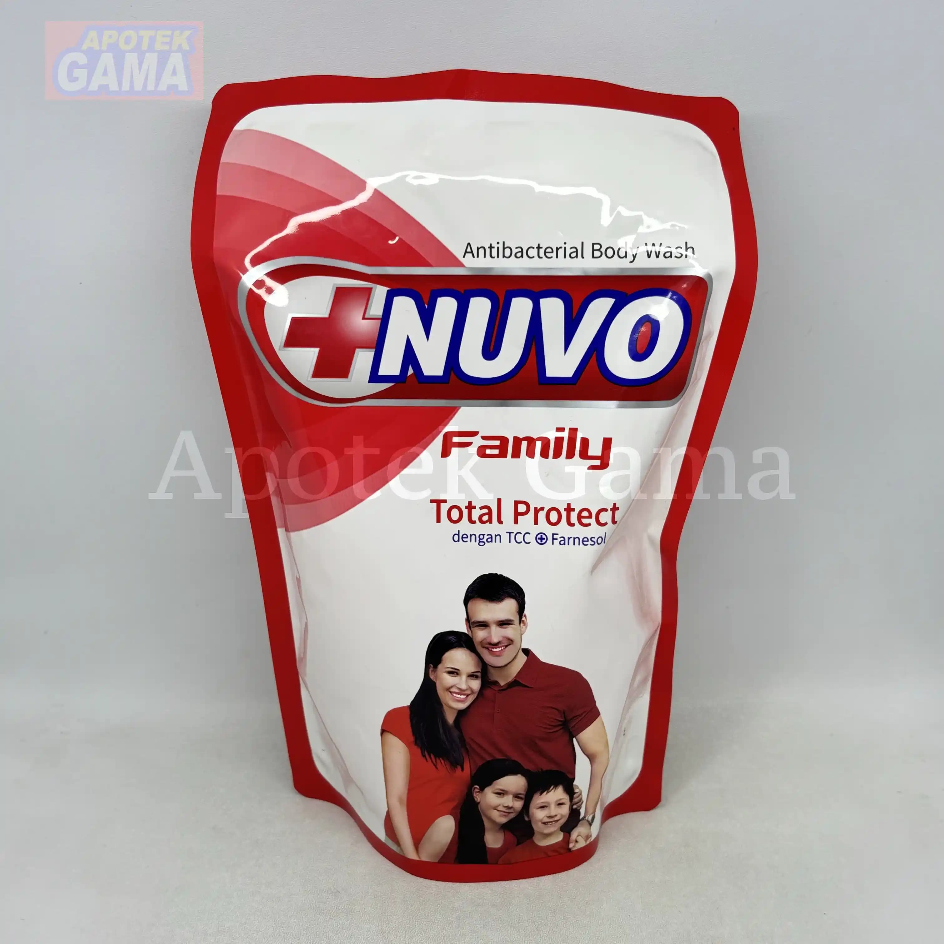 NUVO FAMILY LIQUID SOAP MERAH REFIL 450ML 2