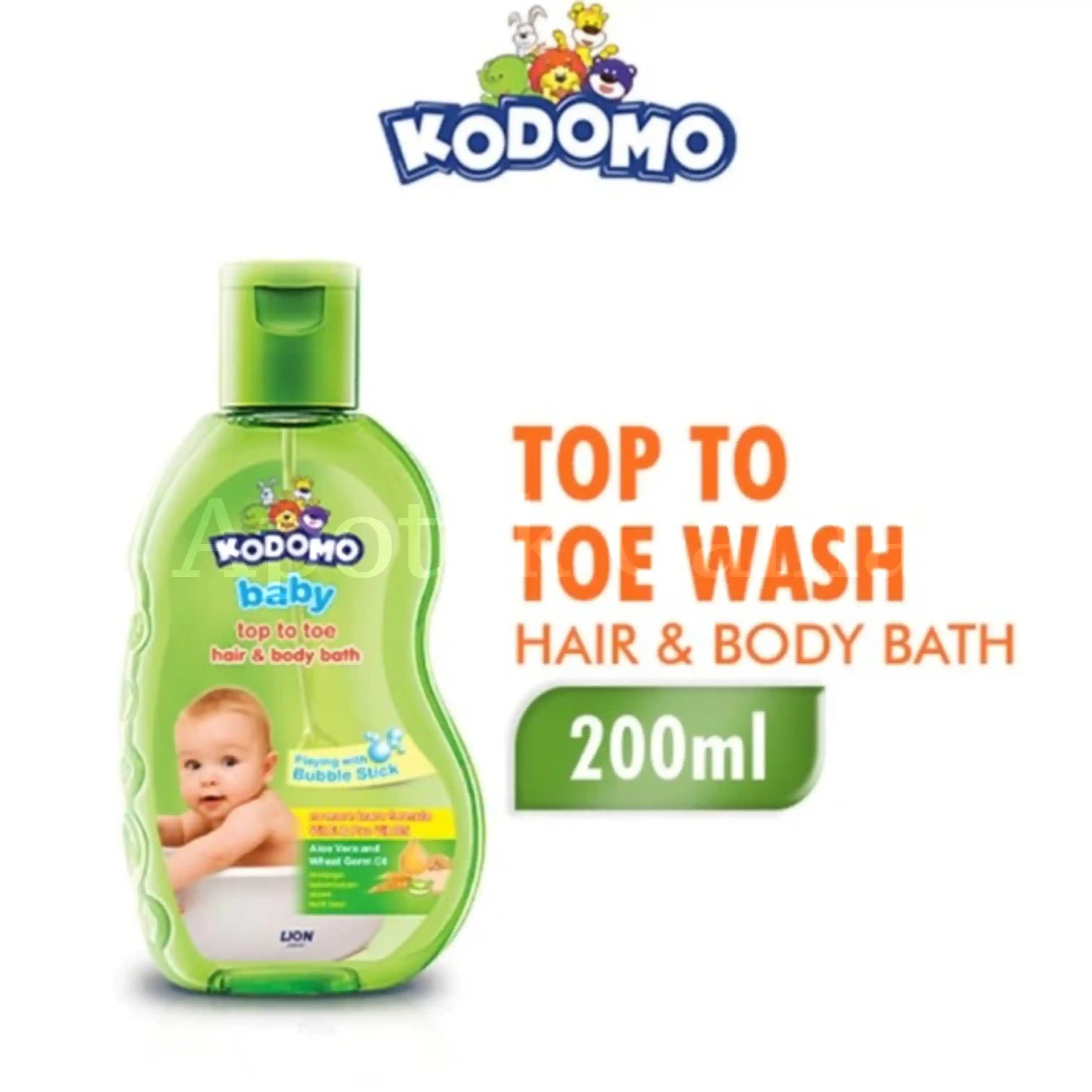 KODOMO TOP TO TOE ALOE VERA 200ML