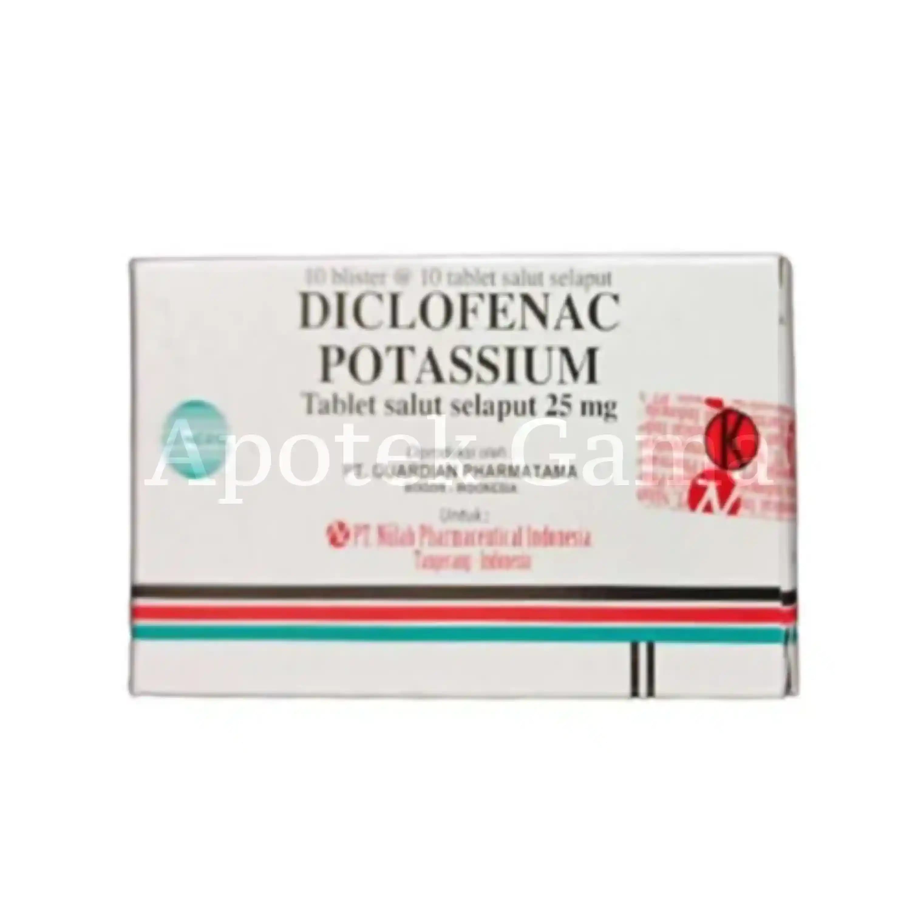 POTASSIUM DIKLOFENAC 25 MG/50 TAB 2