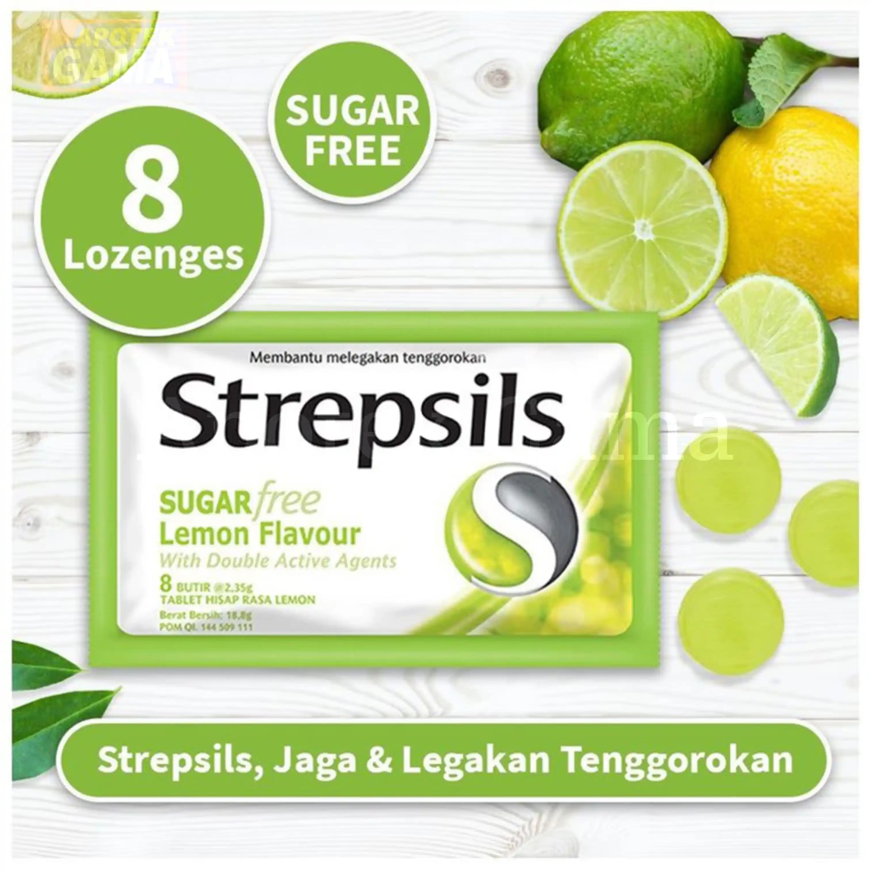 STREPSIL SUGAR FREE LEMON FLAVOUR ISI 8  2
