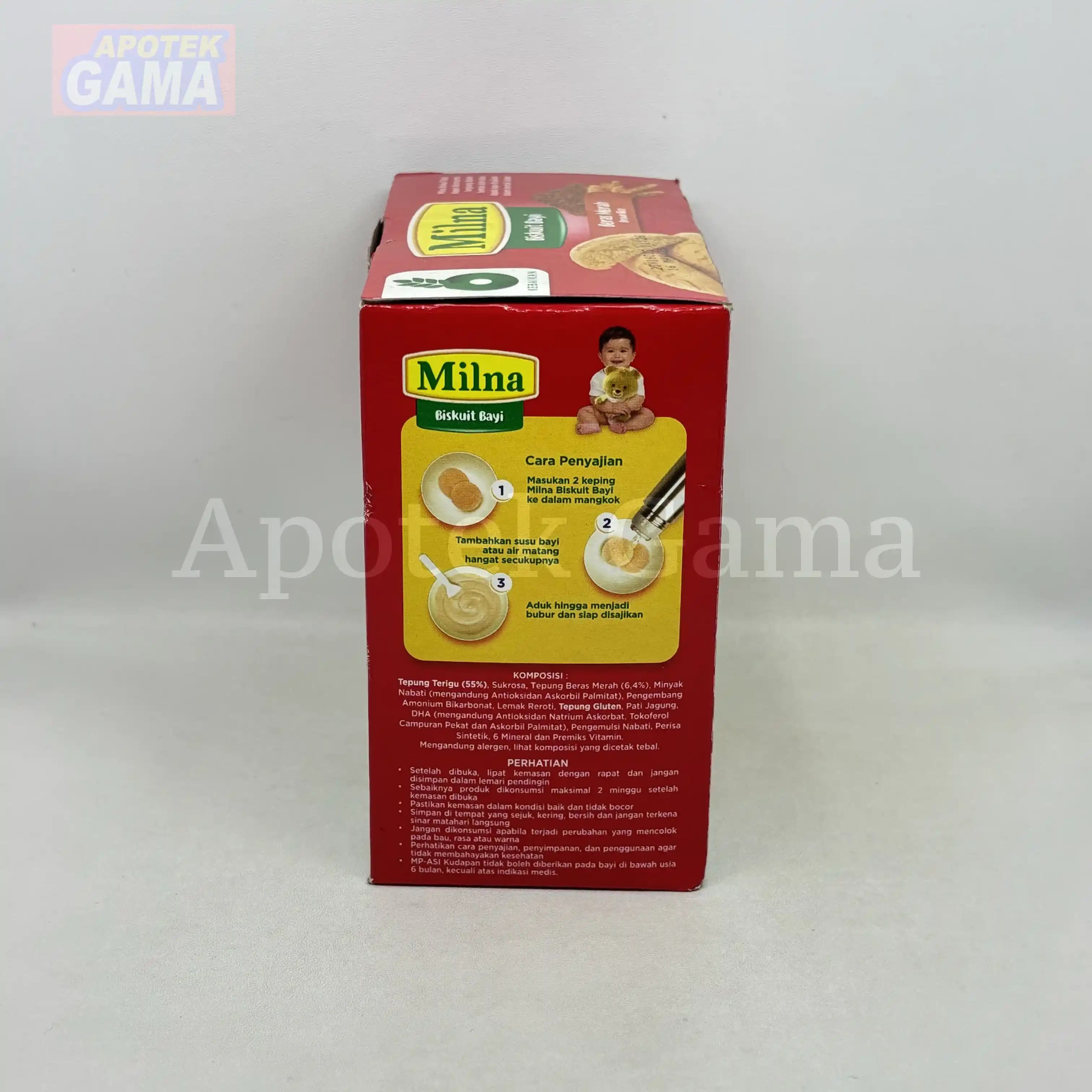 MILNA BISKUIT BAYI 6+ BERAS MERAH 130 GR