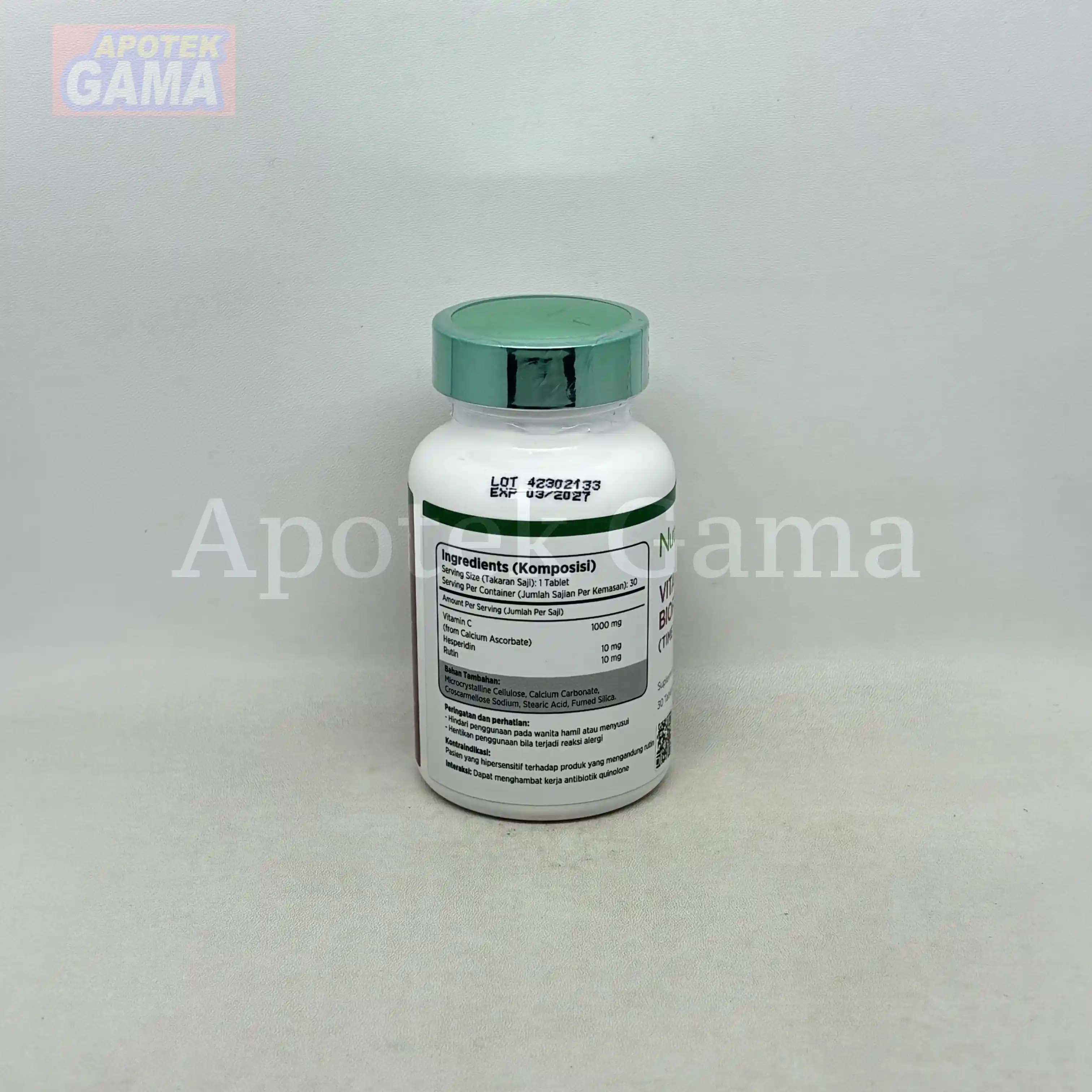 NUTRIWELL VITAMIN C BUFF 1000 TR + BIOFLAVON 30S 3